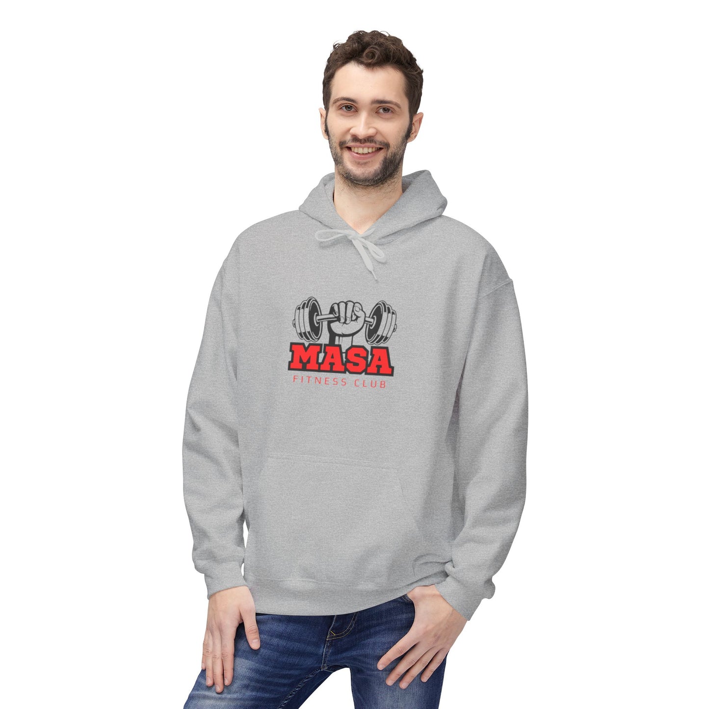 MASA Fitness Club (Make America Safe Again) Fleece Hoodie | Workout Hoodie, Gym Apparel, Unisex Sweatshirt, Fitness Gift, Activewear