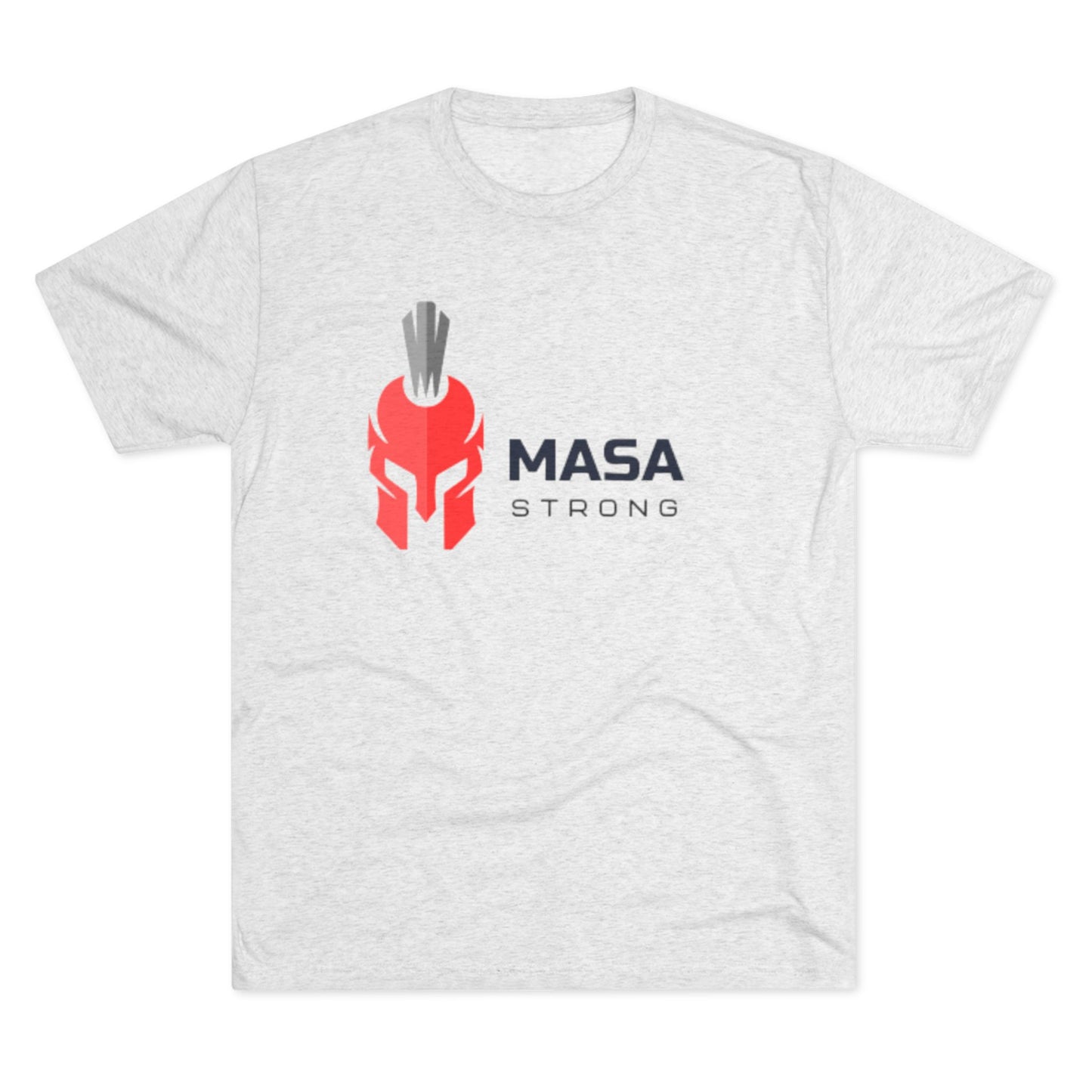 MASA STRONG - Tri-Blend Crew Tee, Fitness Apparel, Gym Shirt, Motivational T-Shirt, Casual Wear, Gift for Athletes