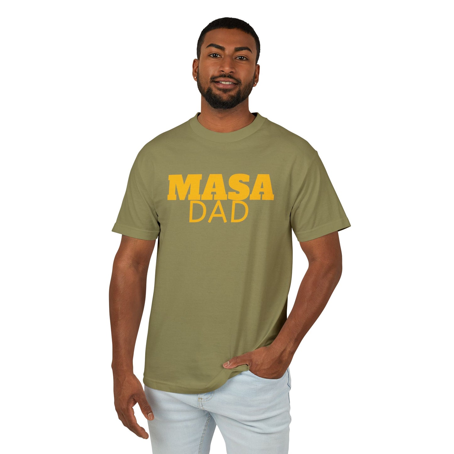 Masa Dad Unisex Heavyweight Cotton Tee - Perfect Gift for Father's Day & Casual Wear
