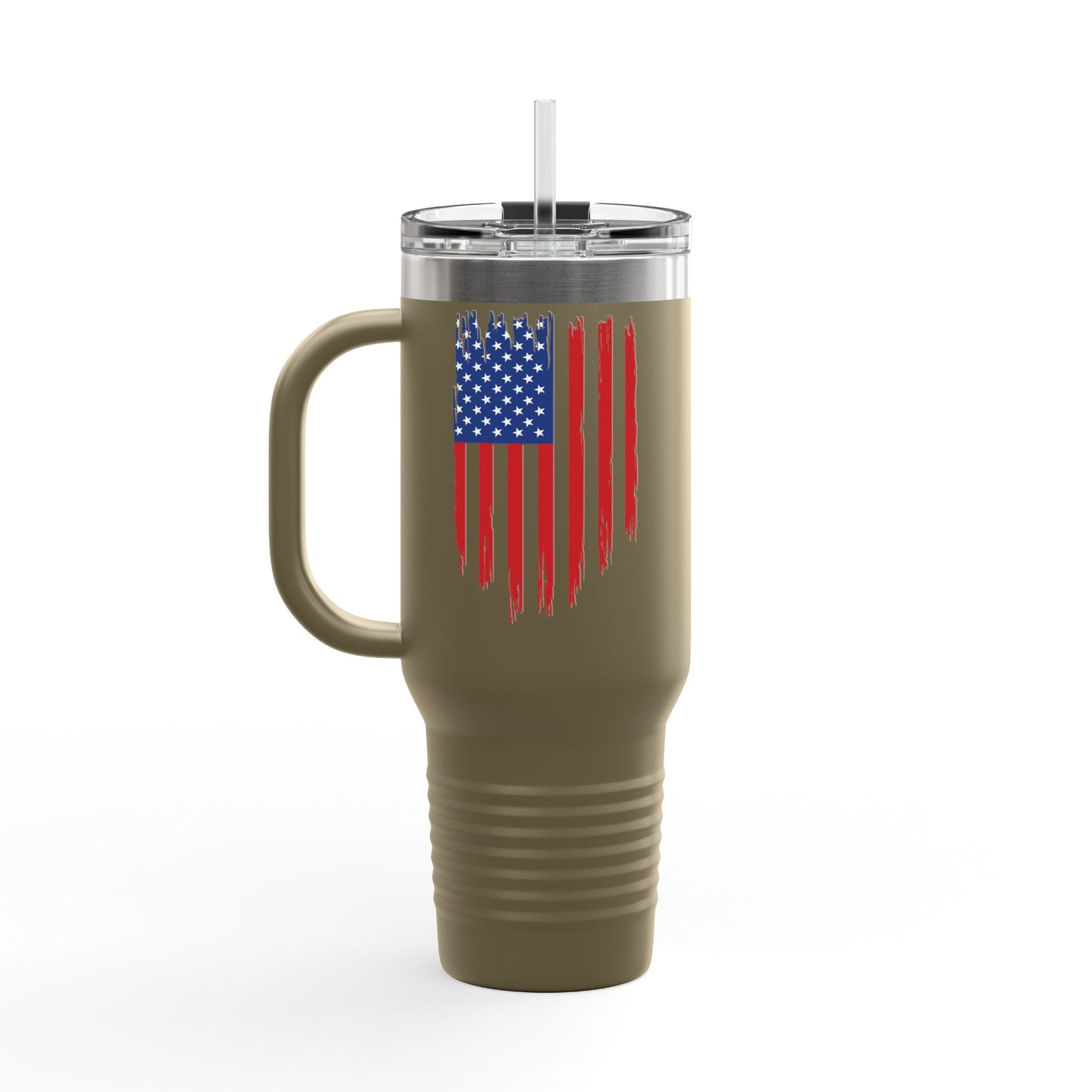 TRUMP-PATRIOT American Flag Skull Travel Mug - 40oz Trump Design