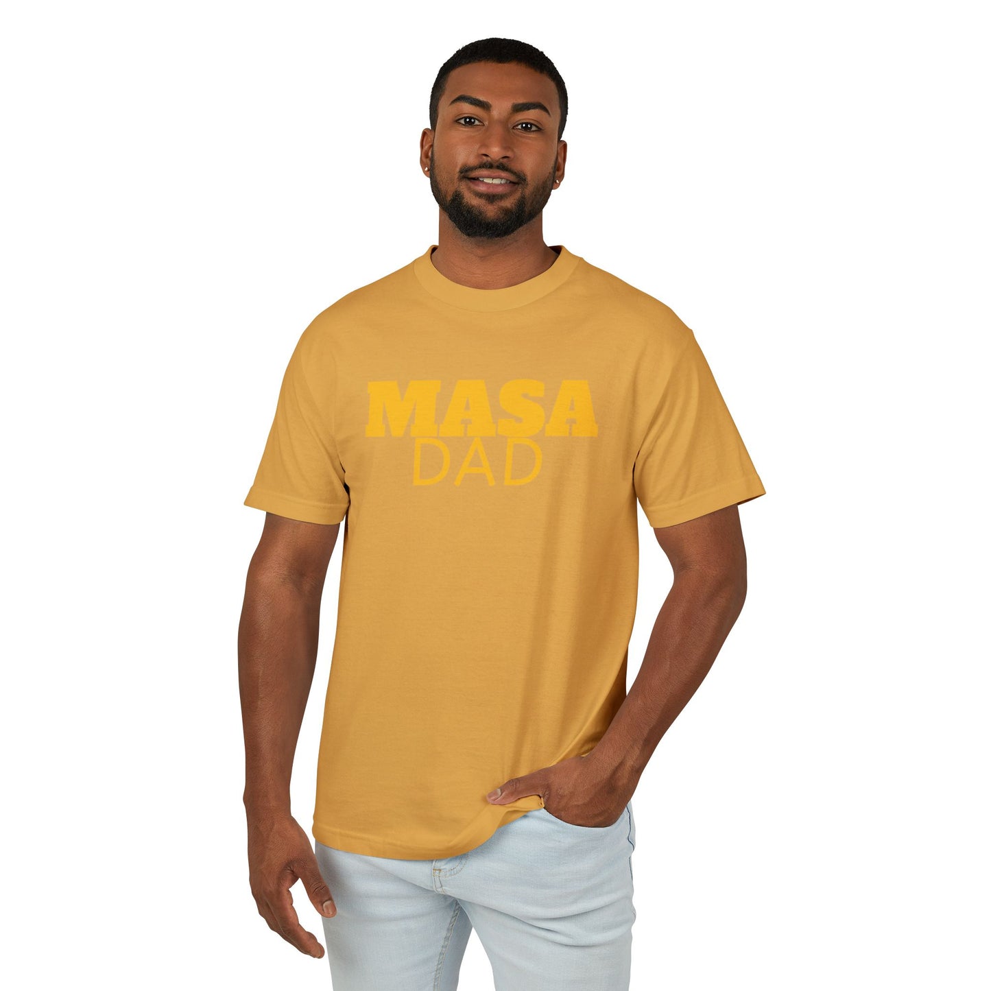 Masa Dad Unisex Heavyweight Cotton Tee - Perfect Gift for Father's Day & Casual Wear