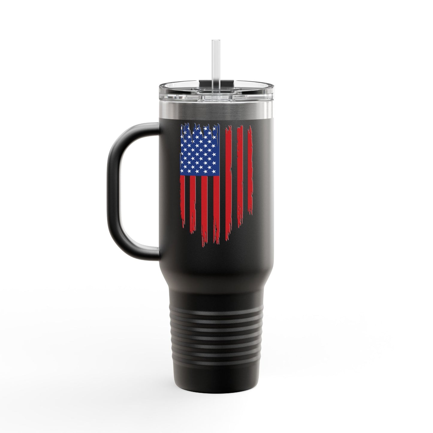 TRUMP-PATRIOT American Flag Skull Travel Mug - 40oz Trump Design