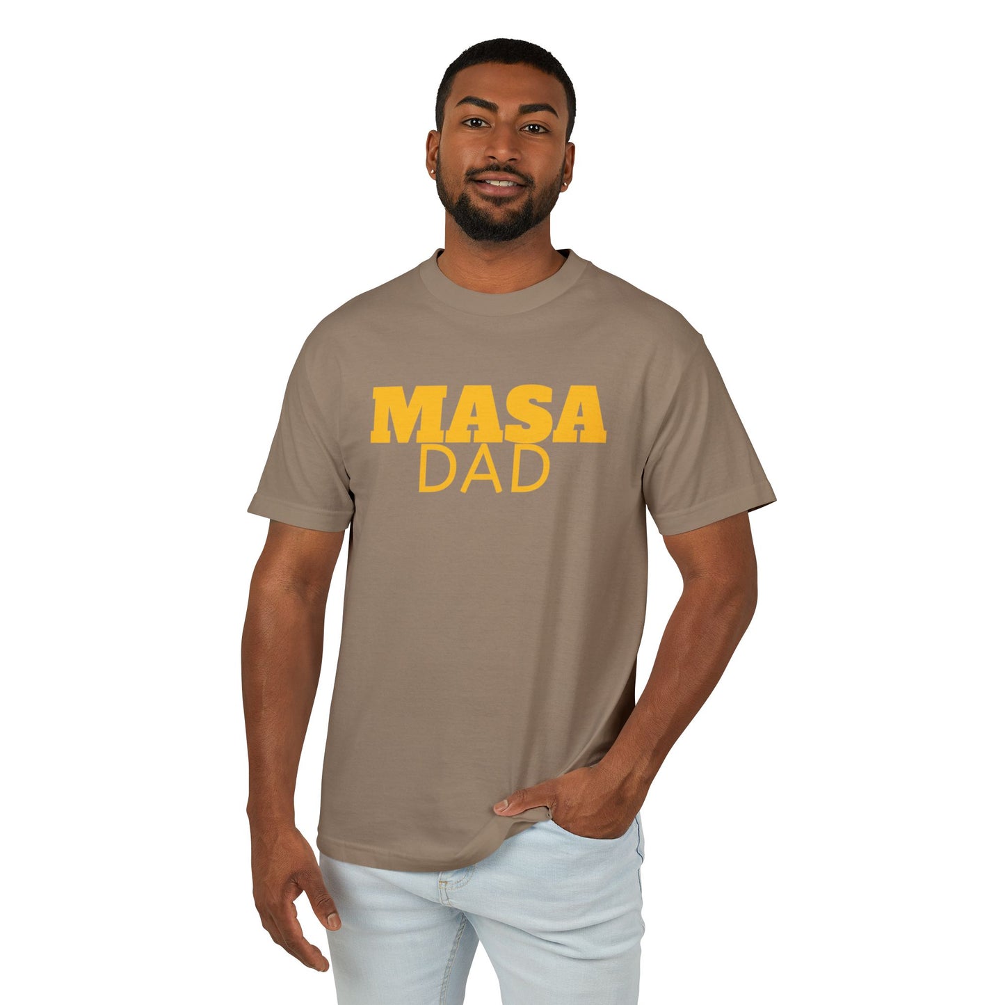 Masa Dad Unisex Heavyweight Cotton Tee - Perfect Gift for Father's Day & Casual Wear