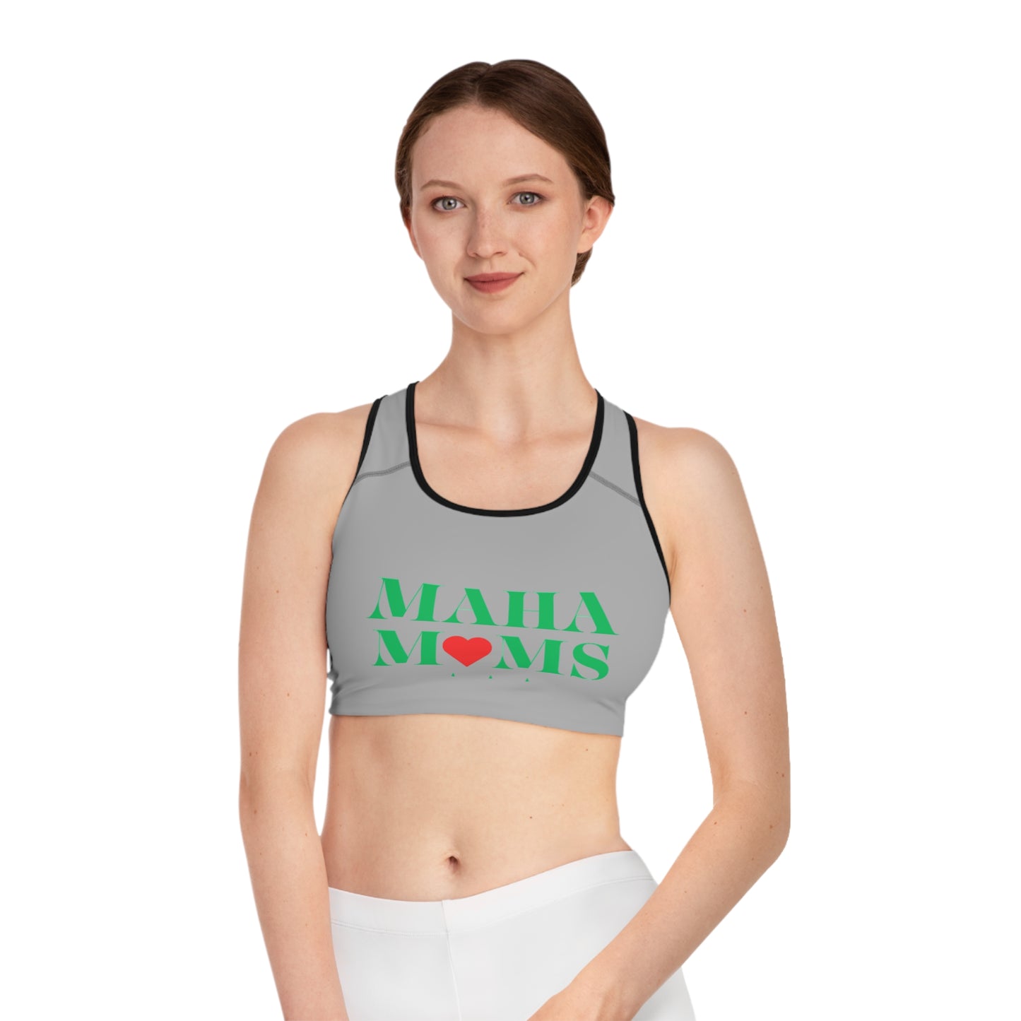 MAHA MOMS - Chic Sports Bra | Stylish Athletic Wear, Gift for Fitness Enthusiasts, Comfortable Activewear, Workout Essential, Mother's Day Gift