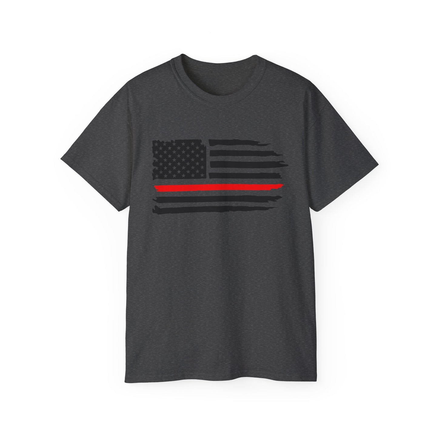 THIN RED LINE - Unisex Ultra Cotton Tee - Support Your FIRE Heroes