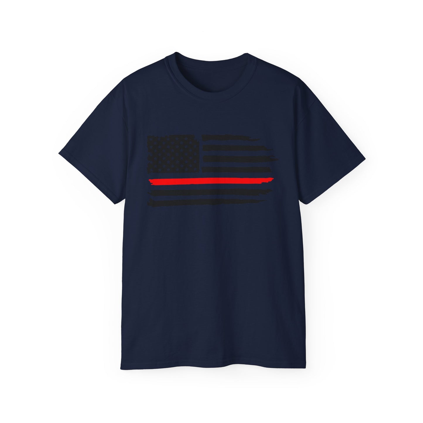 THIN RED LINE - Unisex Ultra Cotton Tee - Support Your FIRE Heroes