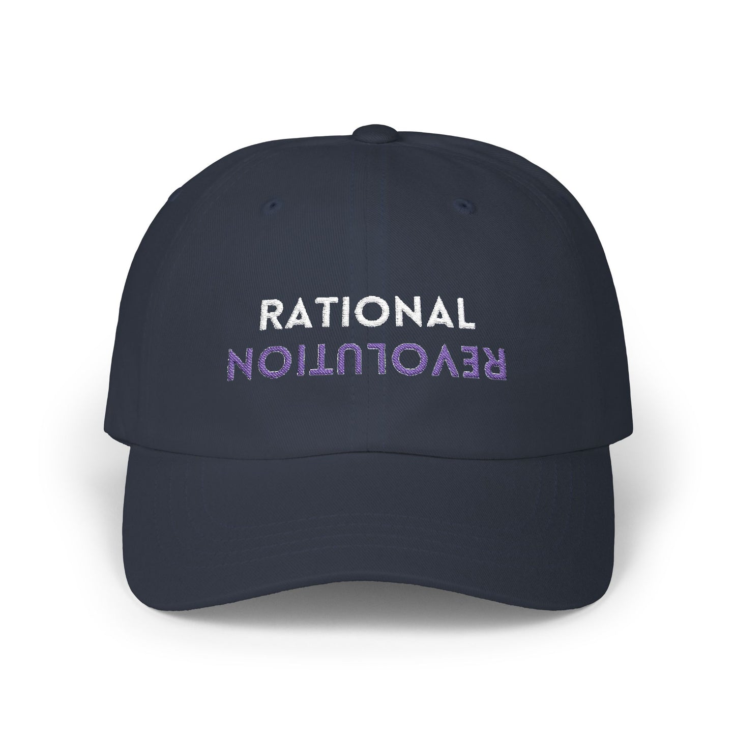 RATIONAL REVOLUTION (The Common Sense Evolution) CAP, Perfect Gift for Fathers, Casual Outfits, Everyday Wear, Adjustable White Hat
