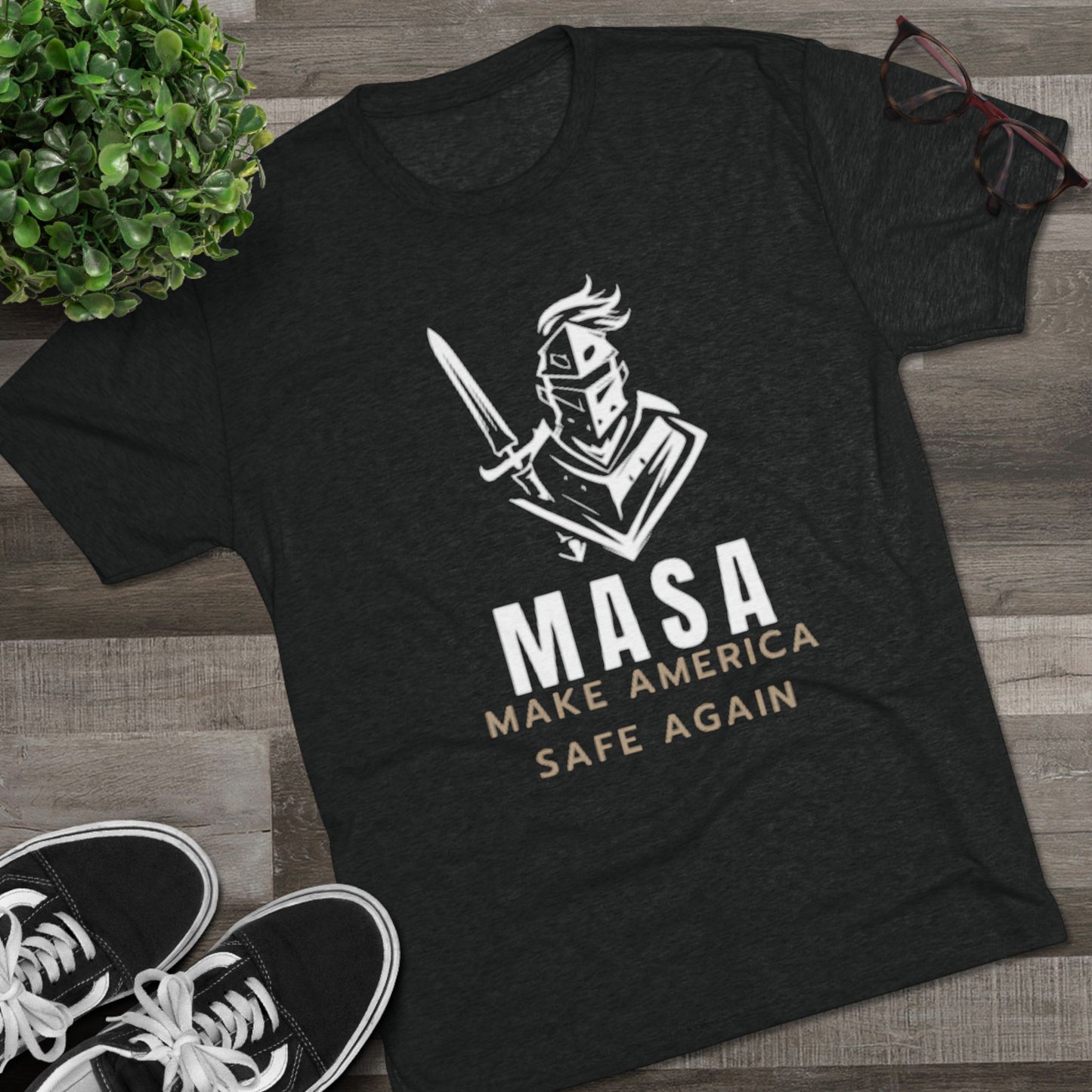 MASA KNIGHT Unisex Tee - Bold Graphic Tee, Unique Statement Shirt, Perfect for Casual Outings, Gifts, Political Events, Everyday Wear