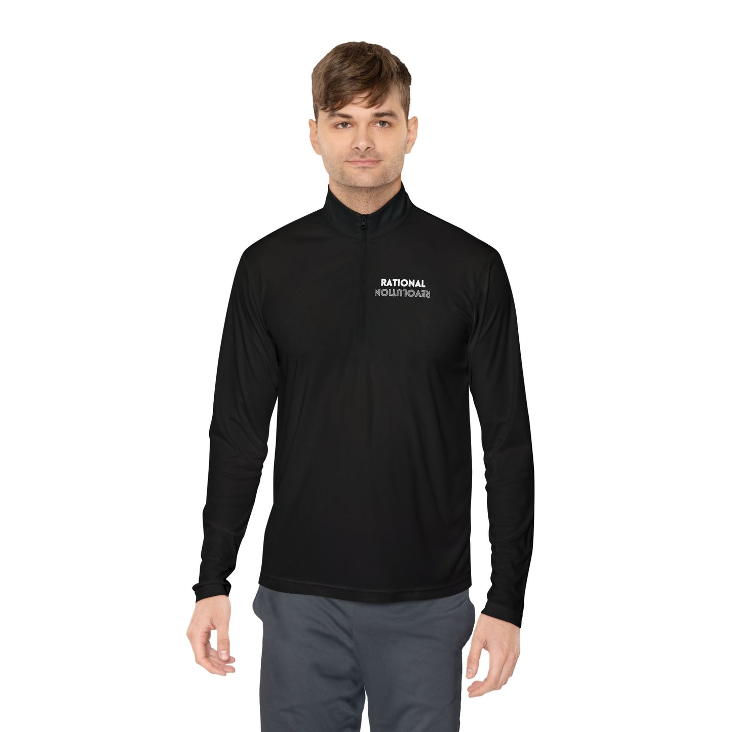 Rational Unisex Quarter-Zip Pullover - Comfortable, Casual Layer for Everyday Adventures