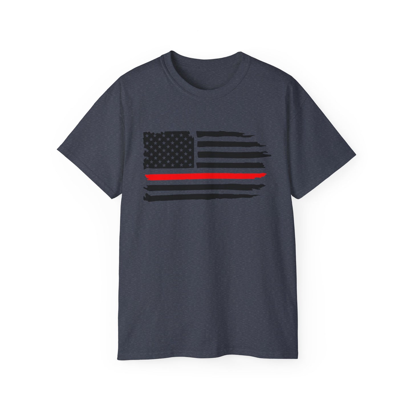 THIN RED LINE - Unisex Ultra Cotton Tee - Support Your FIRE Heroes