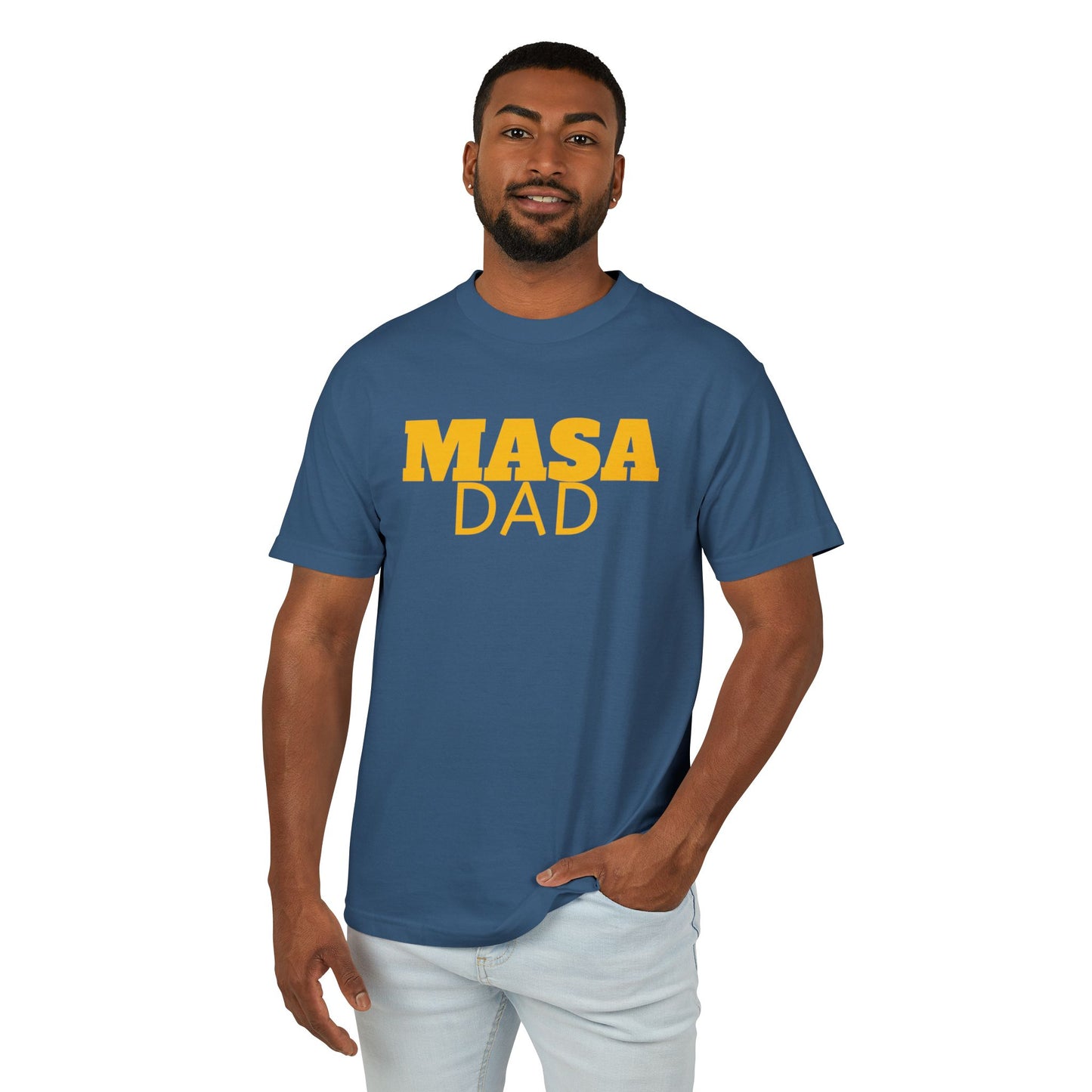 Masa Dad Unisex Heavyweight Cotton Tee - Perfect Gift for Father's Day & Casual Wear