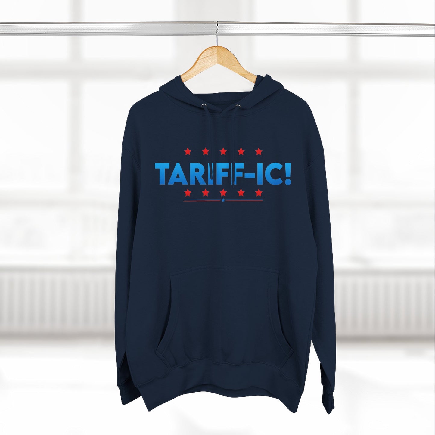 TARIFF-IC Fleece Hoodie - Comfy Winter Wear for Economists & Creators