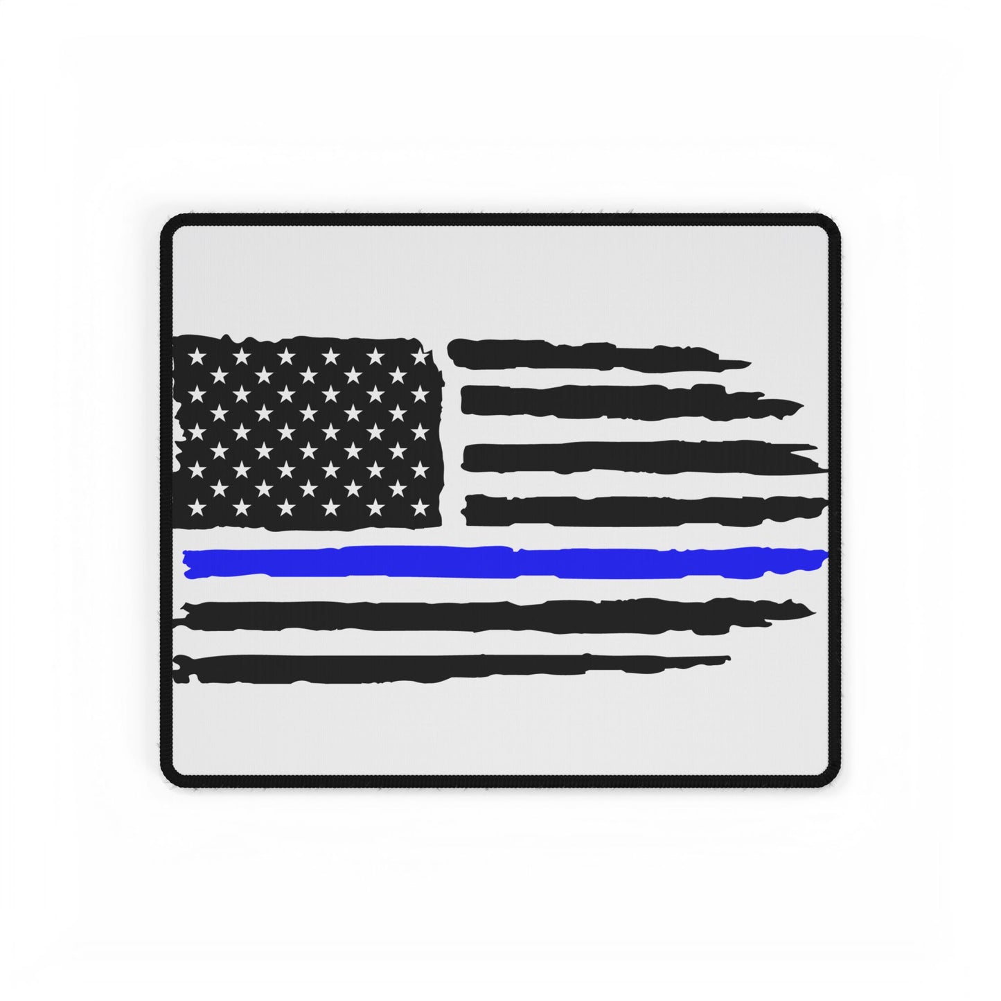Blue Line American Flag Desk Mat - Perfect for Patriotic Home Office Decor