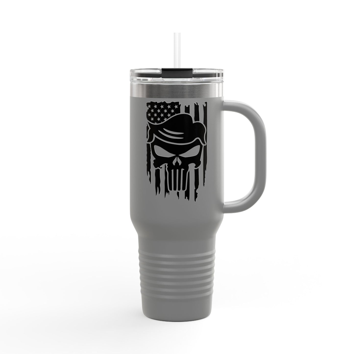 Trump The Patriot Skull Design - Insulated Travel Mug - 40oz Thermal Beverage Cup for Outdoor Adventures