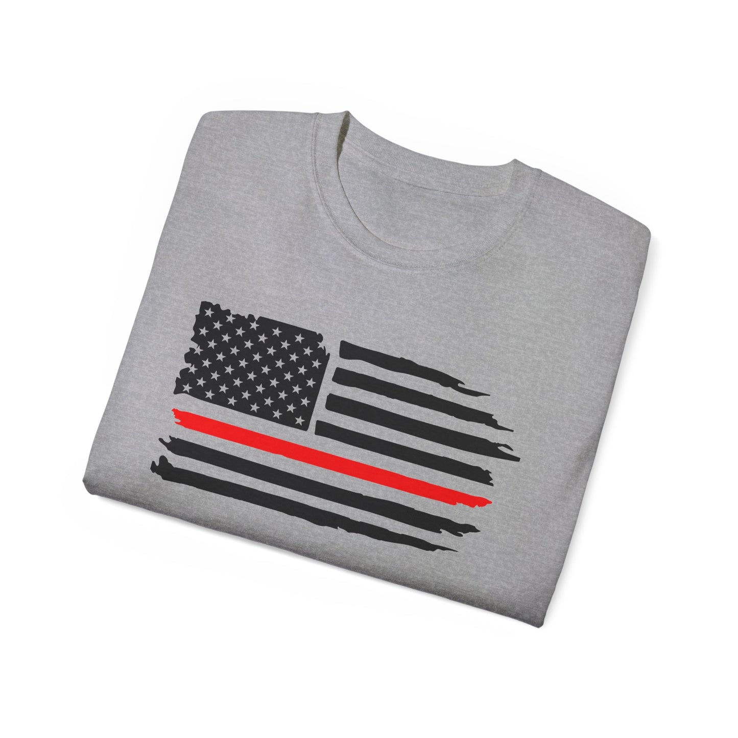 Patriotic Unisex Ultra Cotton Tee - Support Your Heroes
