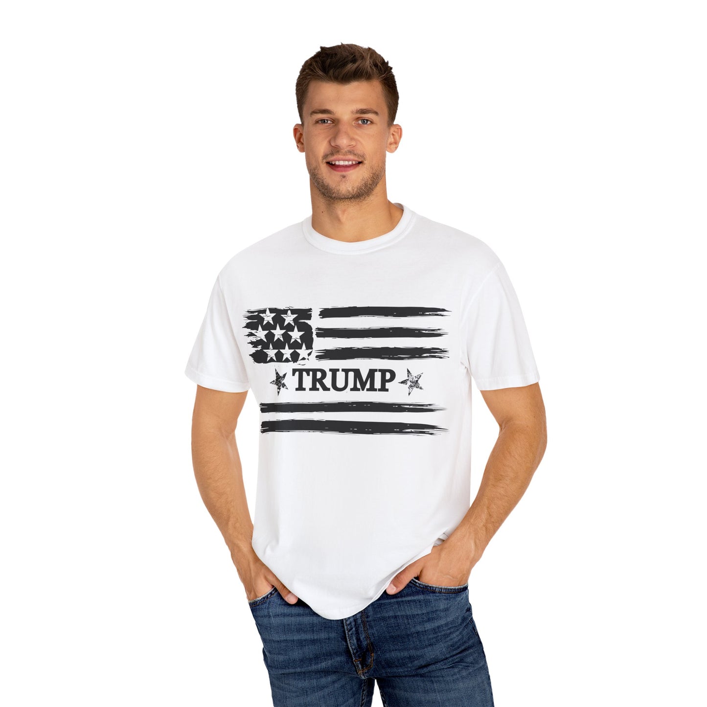 TRUMP FLAG - Unisex Garment-Dyed T-shirt