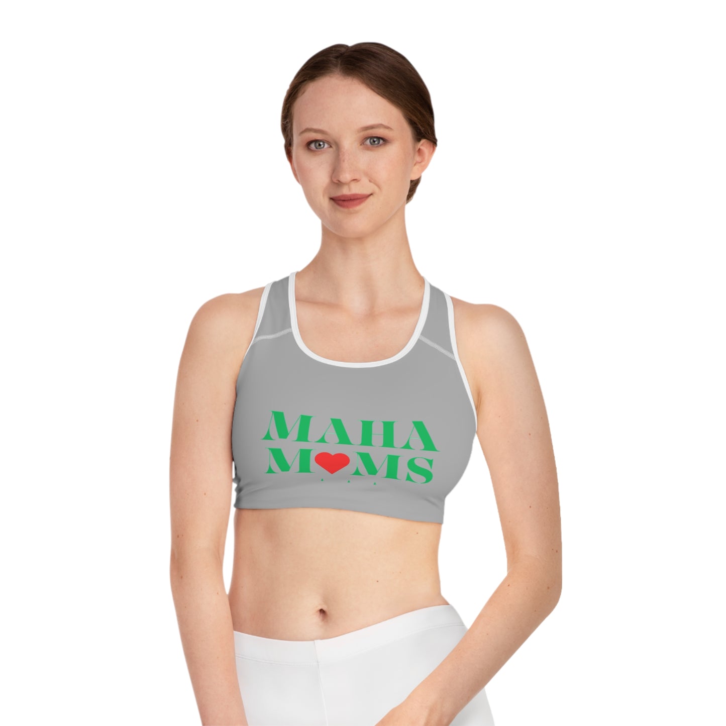 MAHA MOMS - Chic Sports Bra | Stylish Athletic Wear, Gift for Fitness Enthusiasts, Comfortable Activewear, Workout Essential, Mother's Day Gift