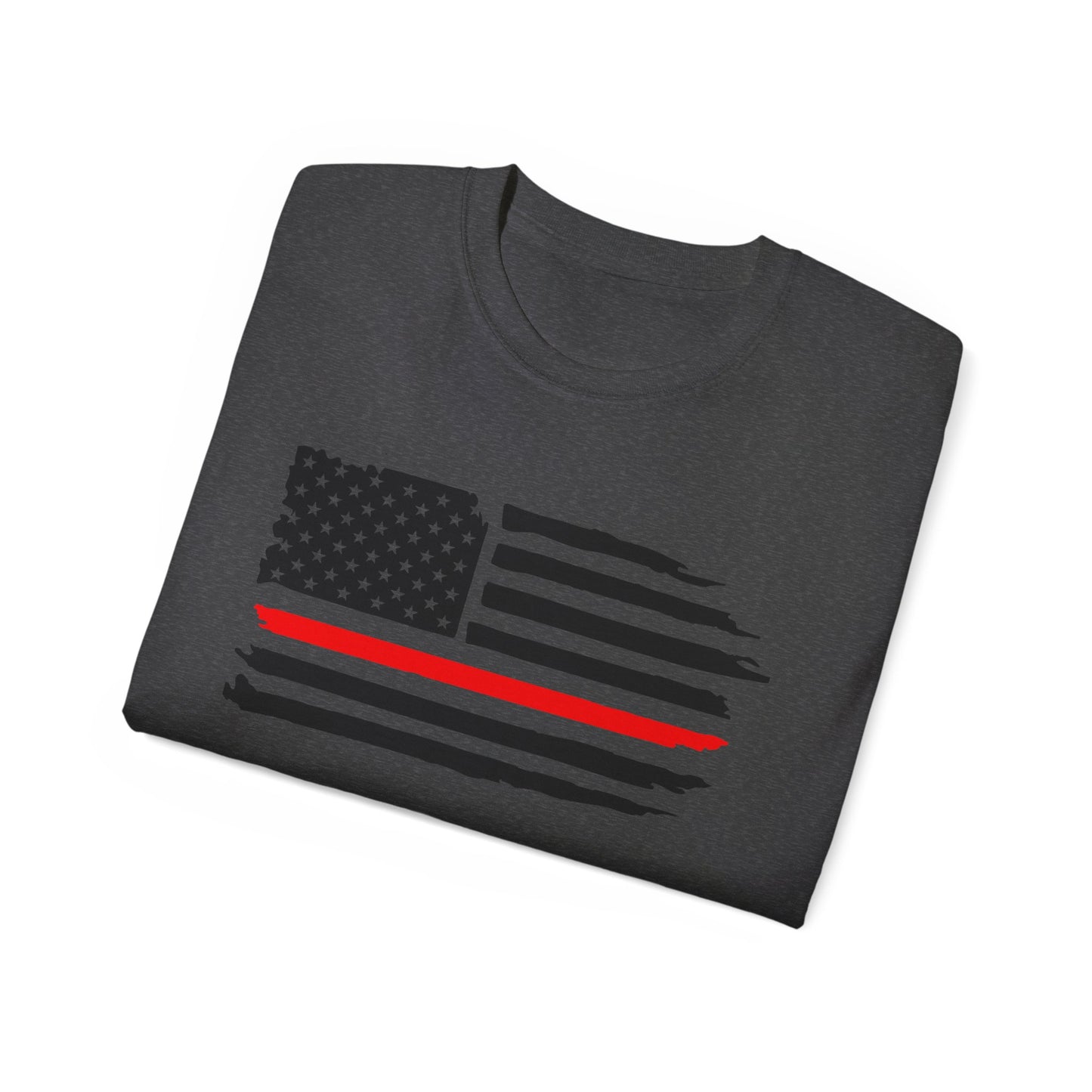 Patriotic Unisex Ultra Cotton Tee - Support Your Heroes