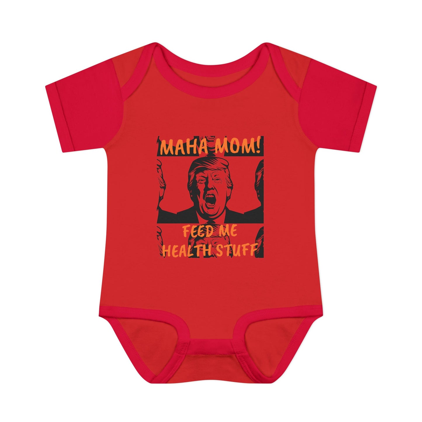 MAHA MOM - FEED ME HEALTHY STUFF - Baby Bodysuit