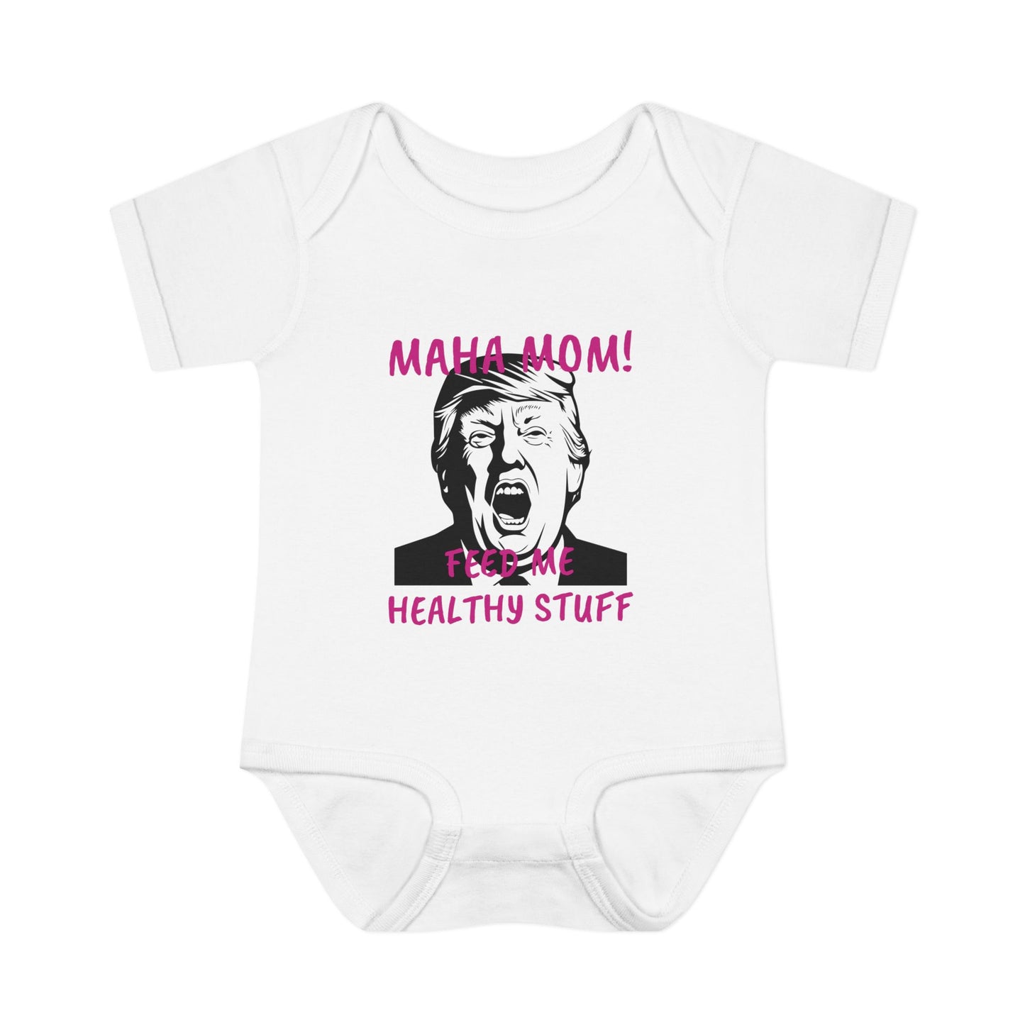 MAHA MOM - FEED ME HEALTHY STUFF - Baby Bodysuit