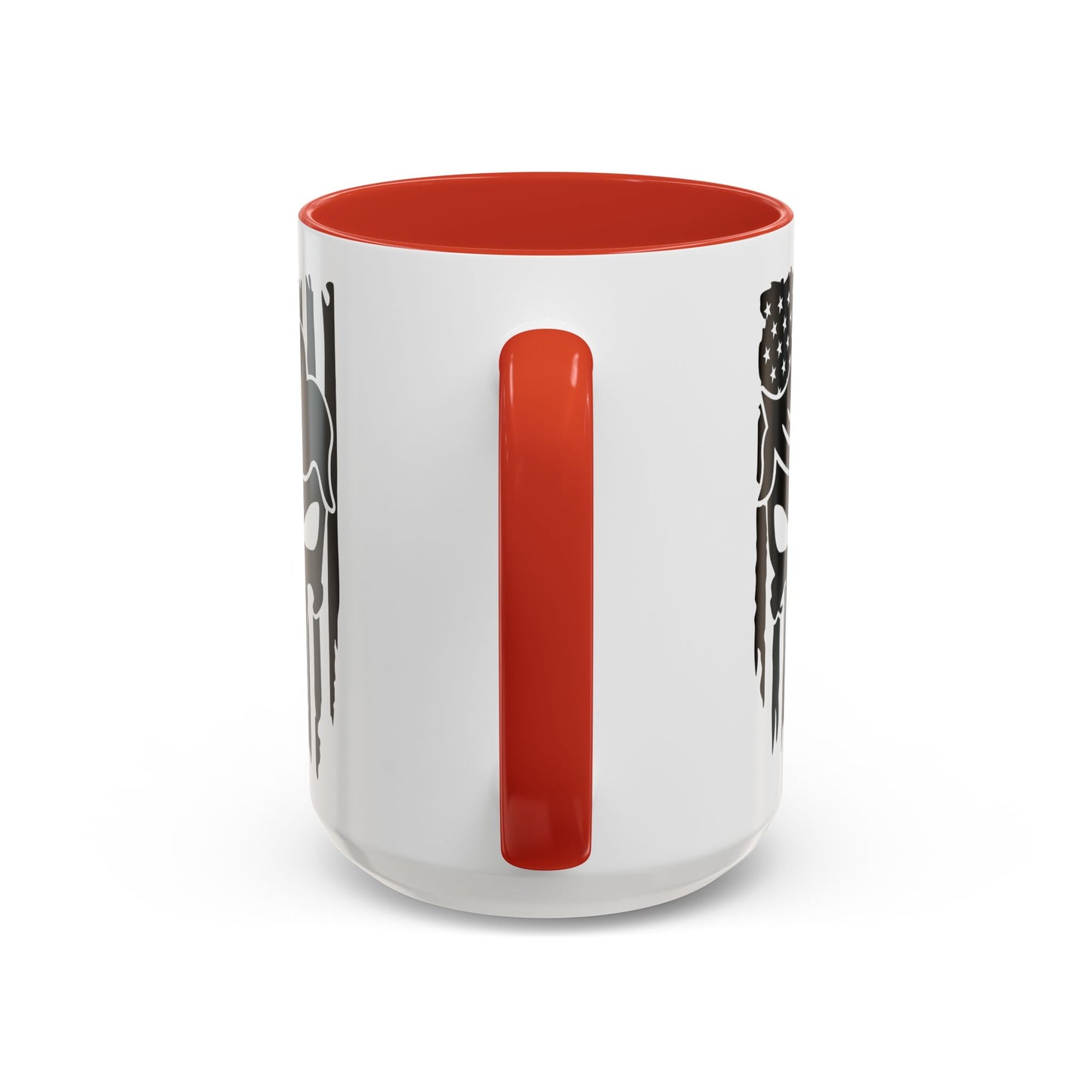 Patriotic Skull Coffee Mug - 11oz & 15oz Black-Handled Cups