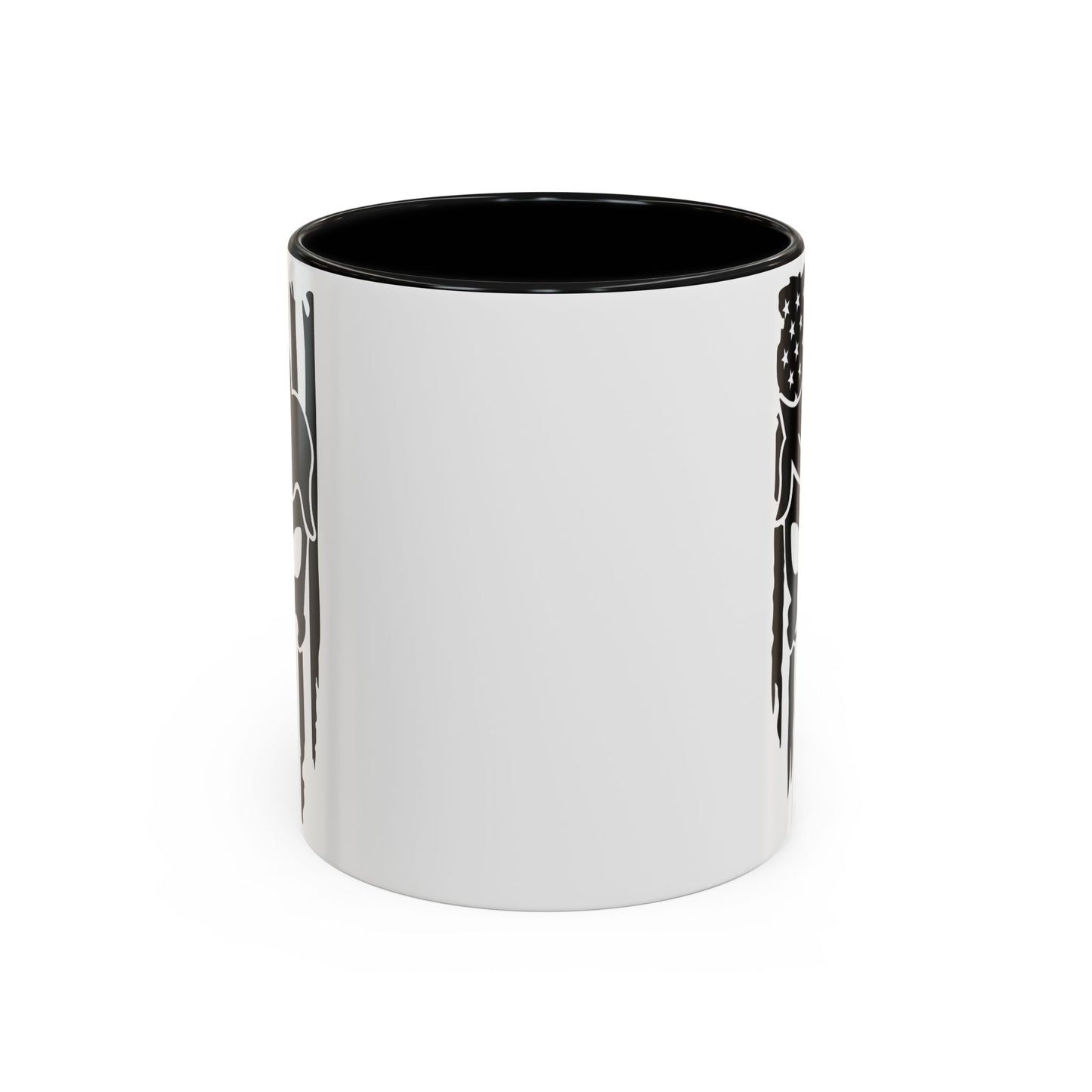 Patriotic Skull Coffee Mug - 11oz & 15oz Black-Handled Cups
