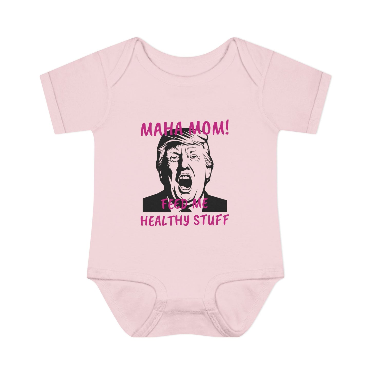 MAHA MOM - FEED ME HEALTHY STUFF - Baby Bodysuit