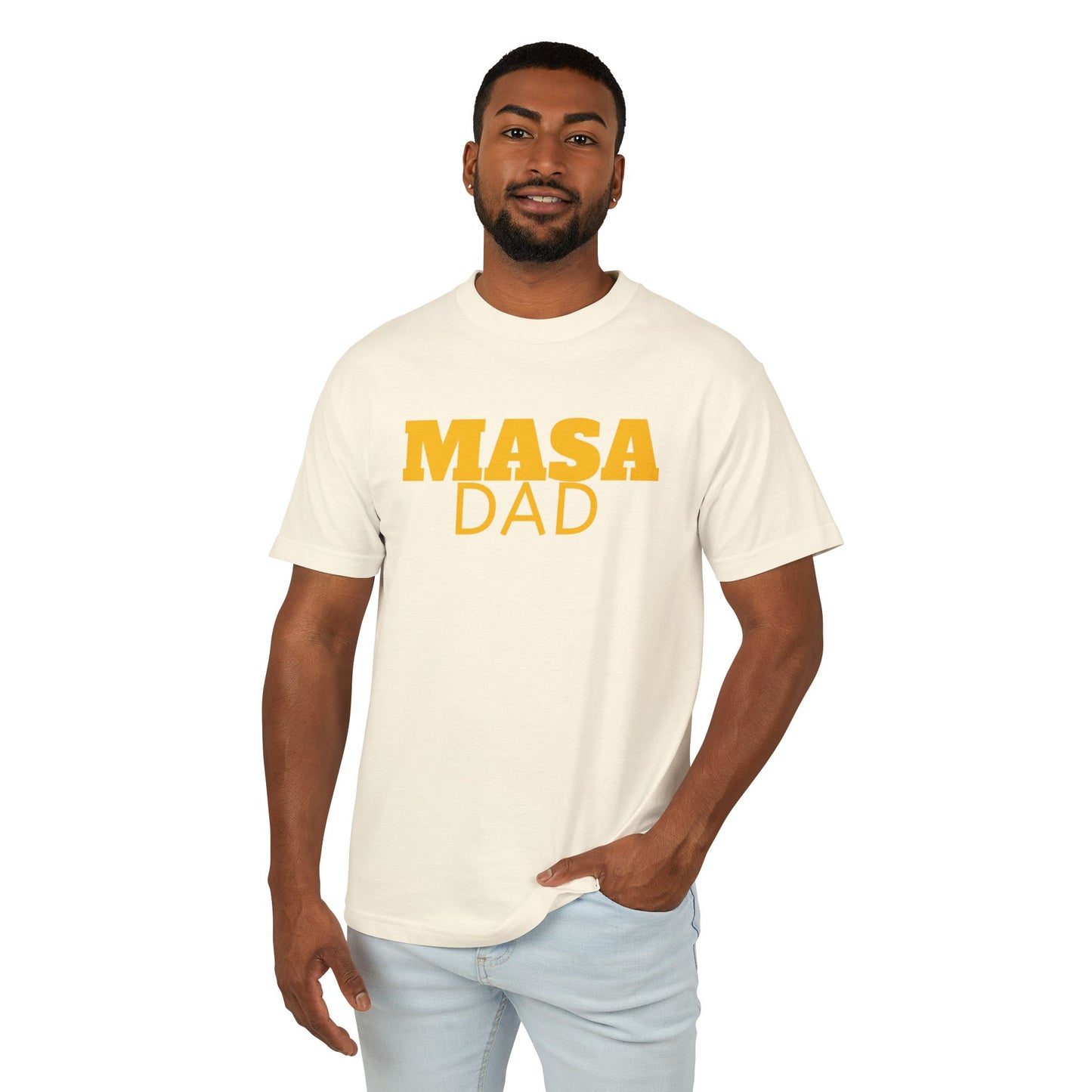 Masa Dad Unisex Heavyweight Cotton Tee - Perfect Gift for Father's Day & Casual Wear