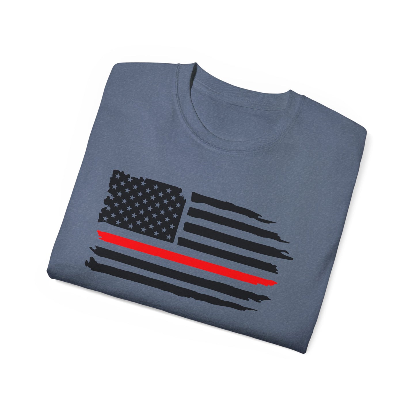 Patriotic Unisex Ultra Cotton Tee - Support Your Heroes