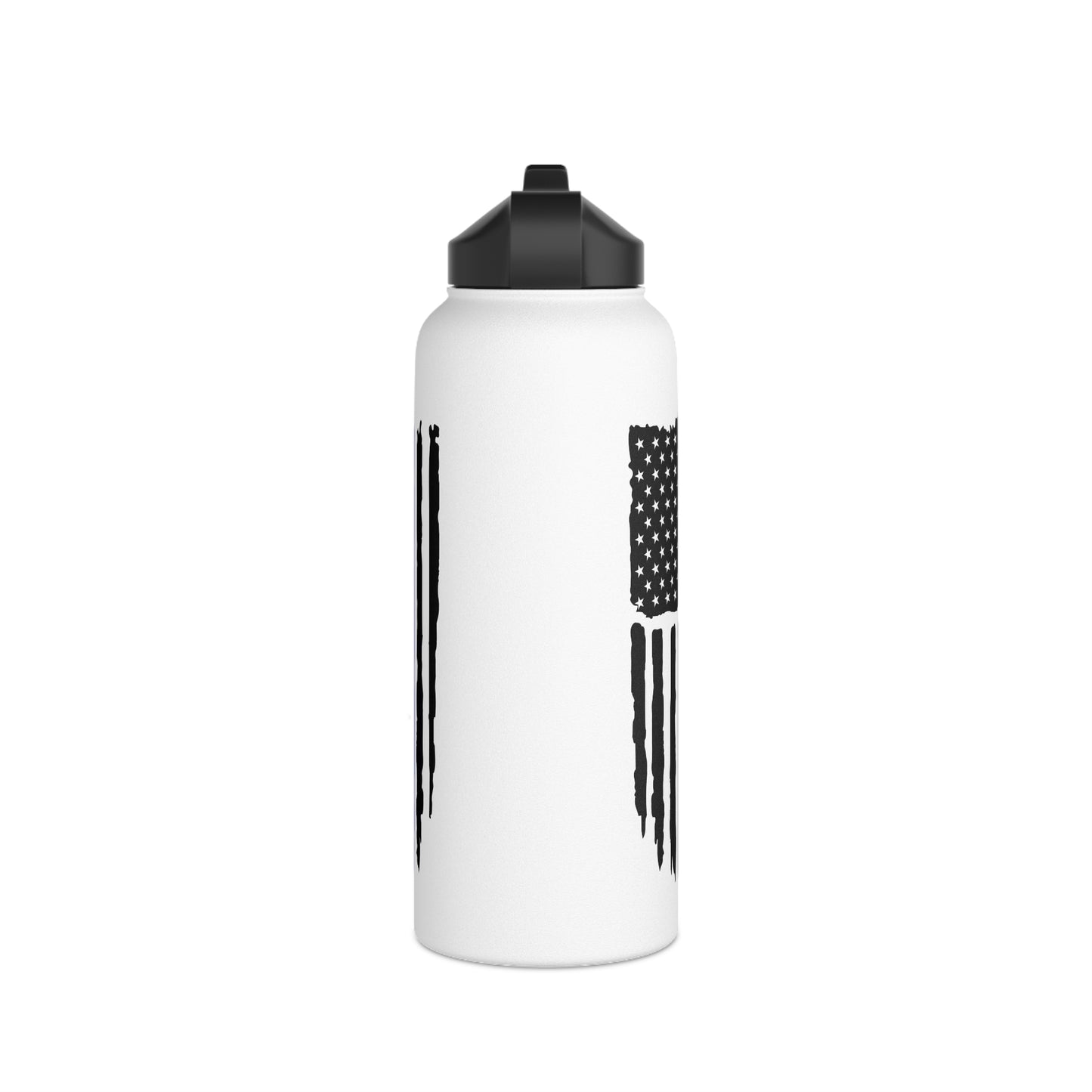 Thin Blue Line Stainless Steel Water Bottle, Standard Lid
