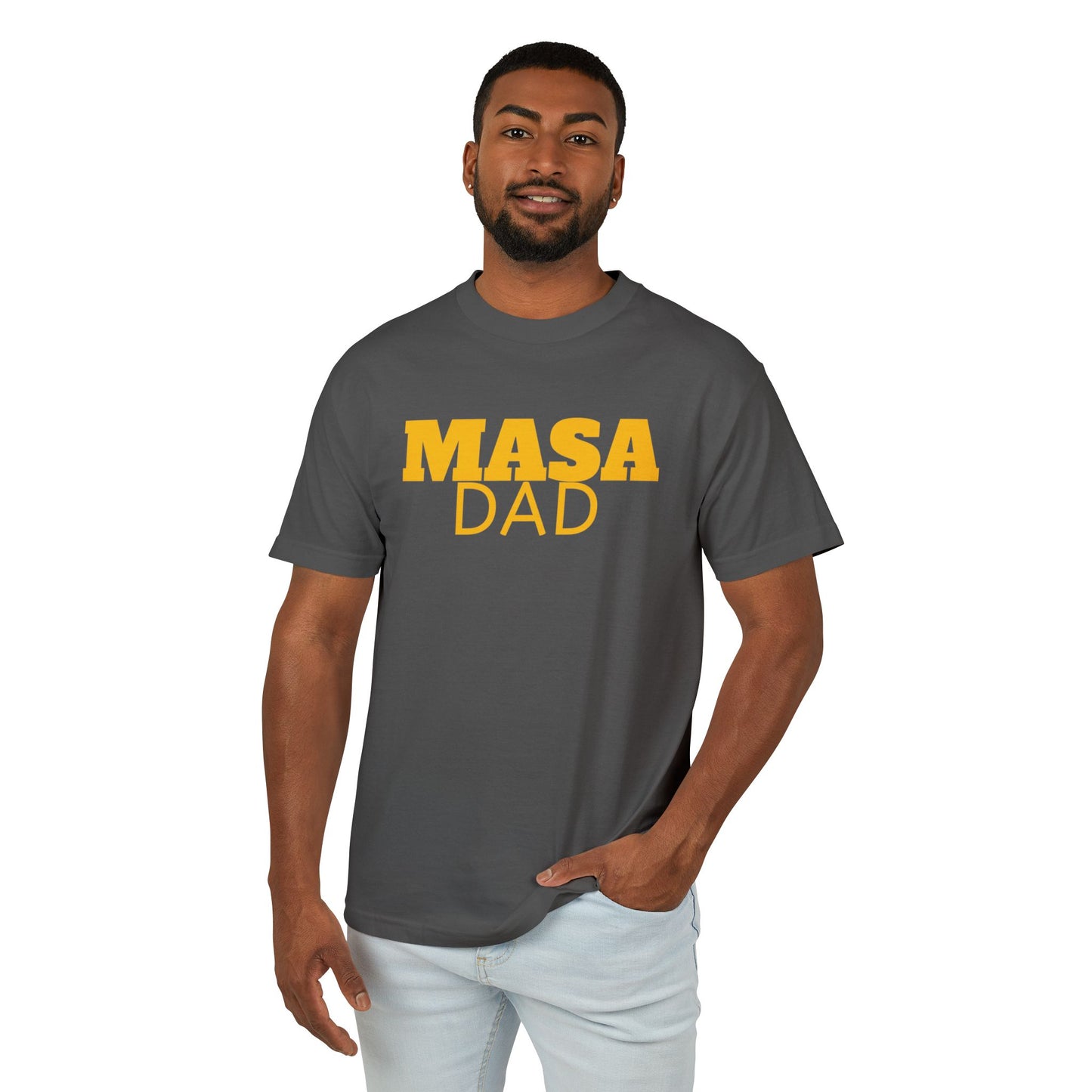 Masa Dad Unisex Heavyweight Cotton Tee - Perfect Gift for Father's Day & Casual Wear