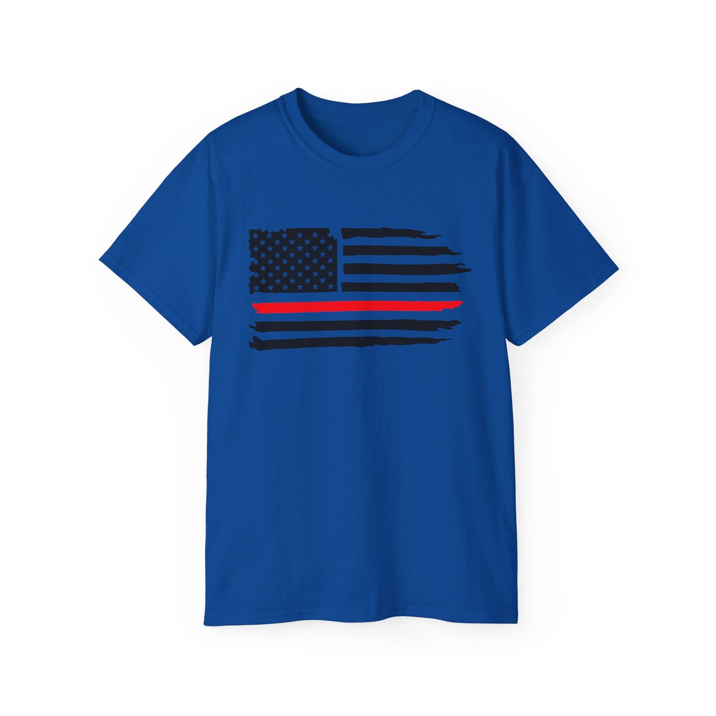 THIN RED LINE - Unisex Ultra Cotton Tee - Support Your FIRE Heroes