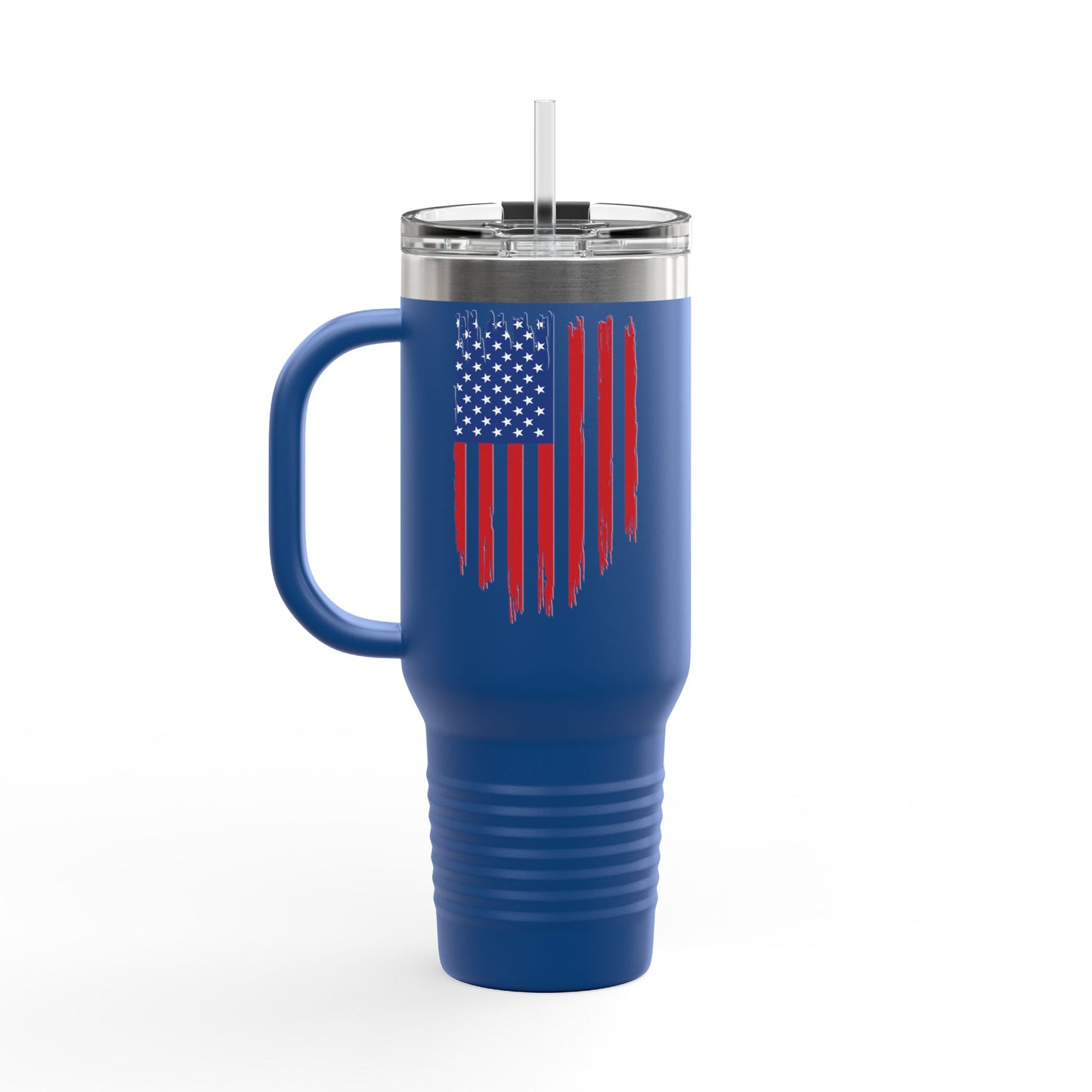 TRUMP-PATRIOT American Flag Skull Travel Mug - 40oz Trump Design