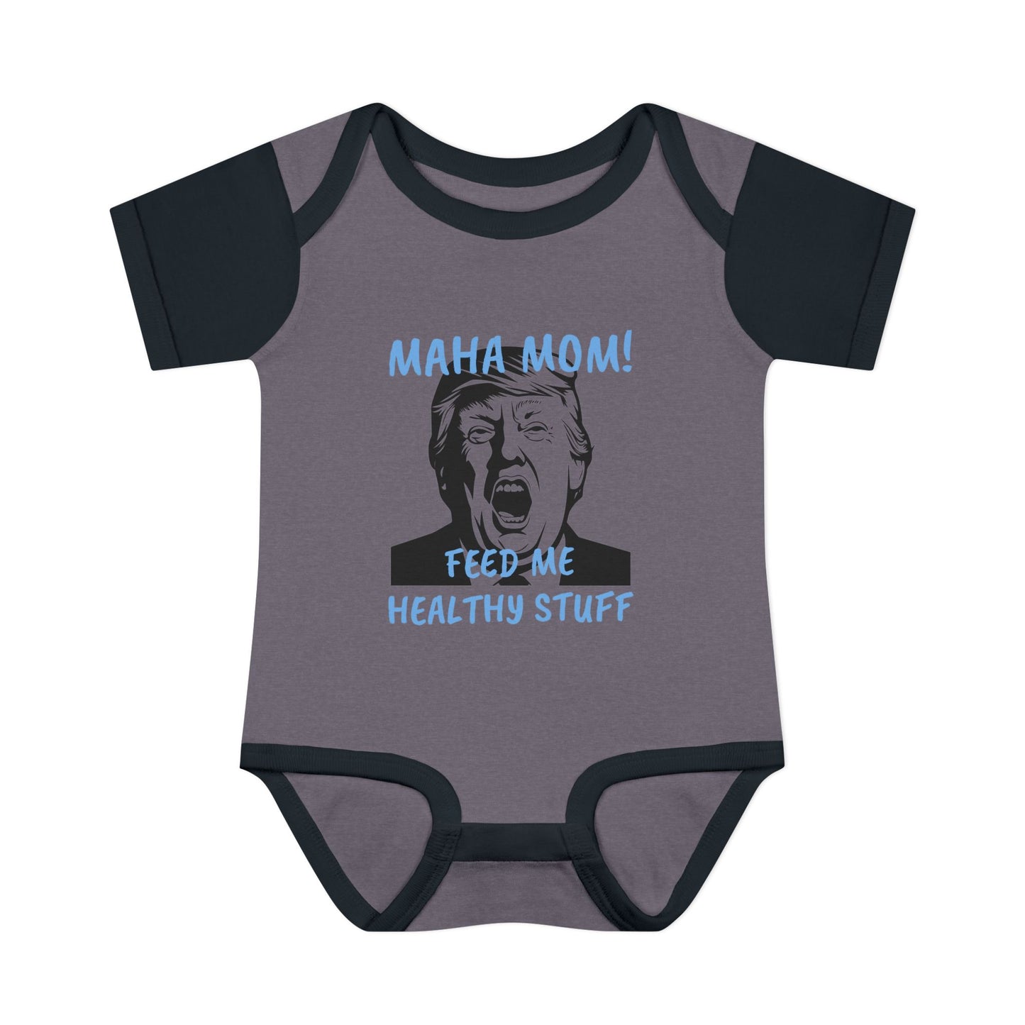 MAHA MOM - FEED ME HEALTHY STUFF - Baby Bodysuit