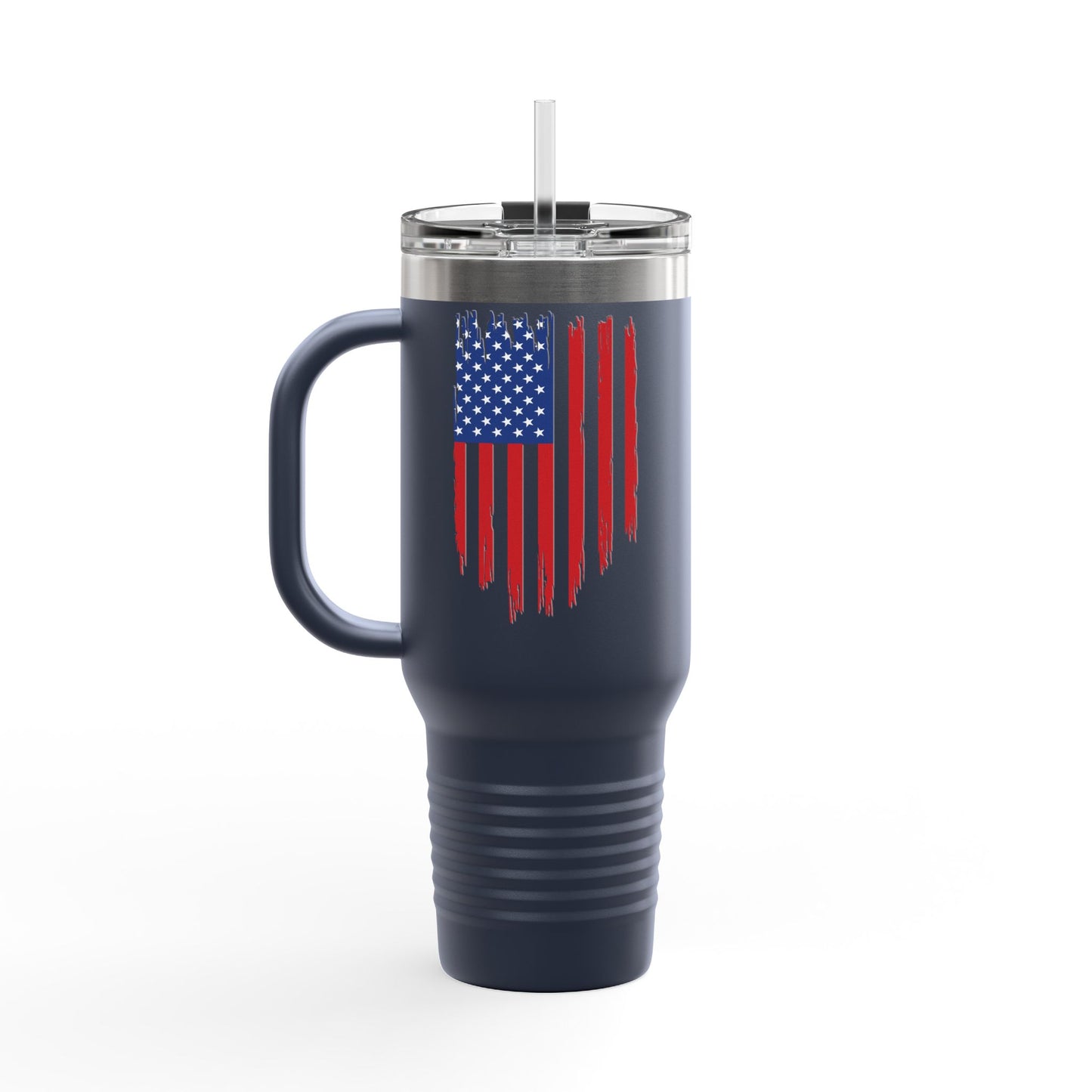 TRUMP-PATRIOT American Flag Skull Travel Mug - 40oz Trump Design