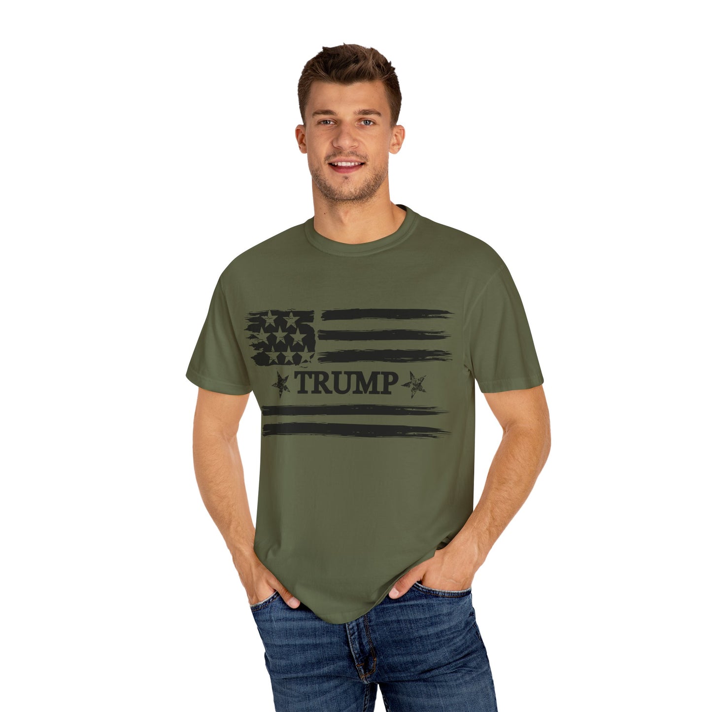 TRUMP FLAG - Unisex Garment-Dyed T-shirt