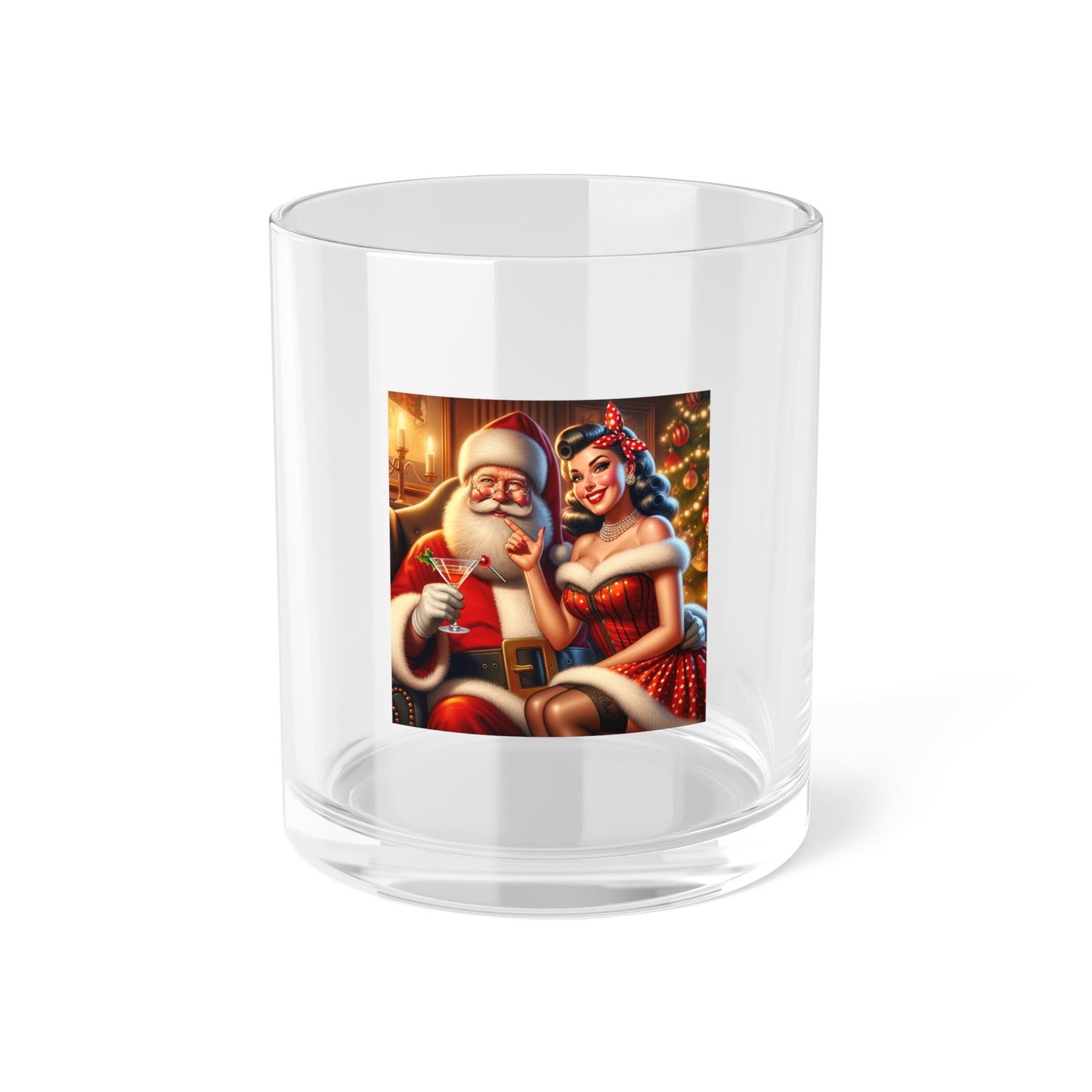 Santa's Wish Bar Glass