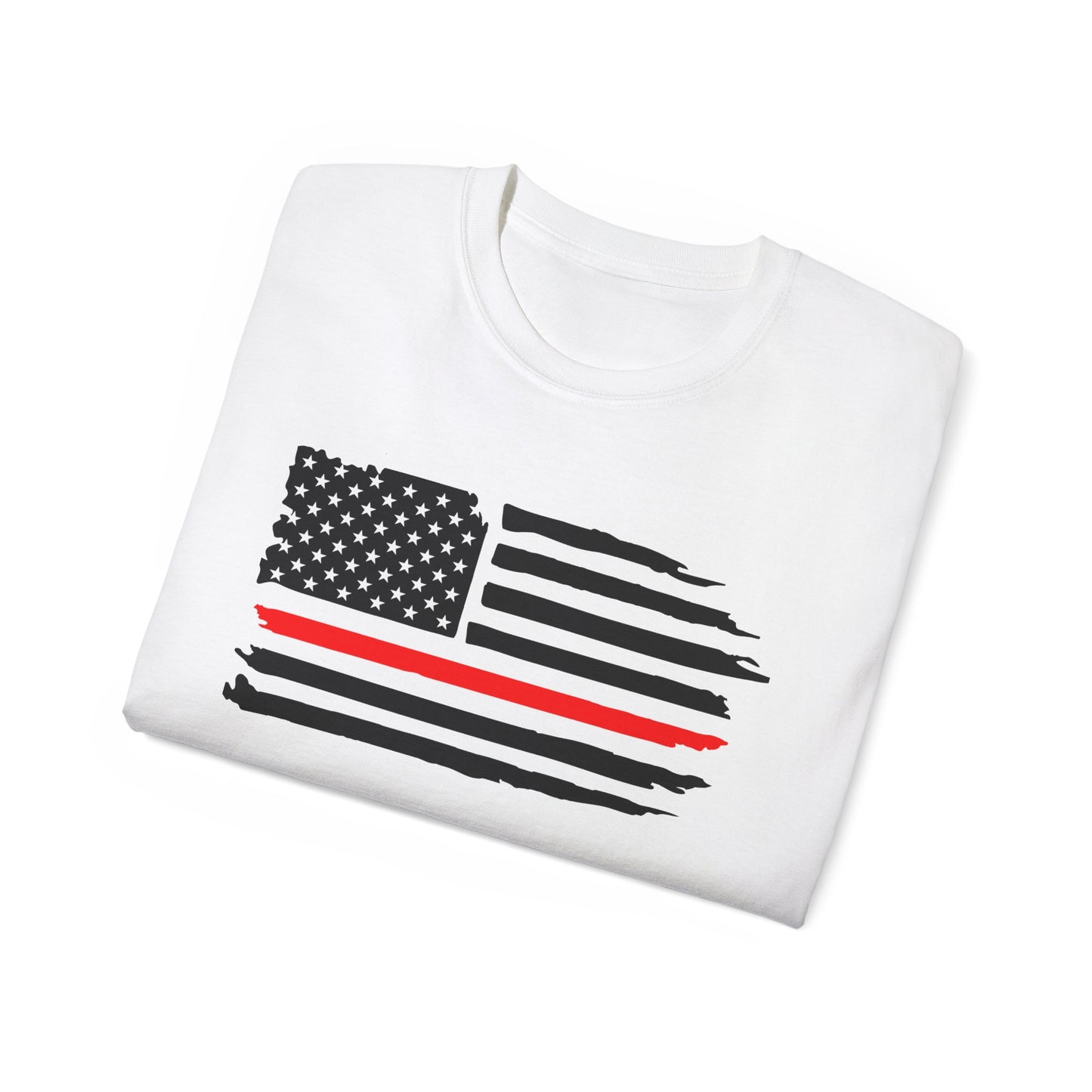 Patriotic Unisex Ultra Cotton Tee - Support Your Heroes