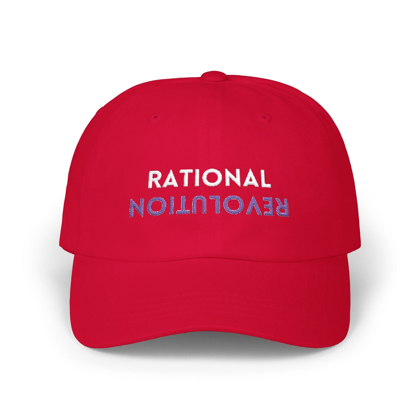 RATIONAL REVOLUTION (The Common Sense Evolution) CAP, Perfect Gift for Fathers, Casual Outfits, Everyday Wear, Adjustable White Hat