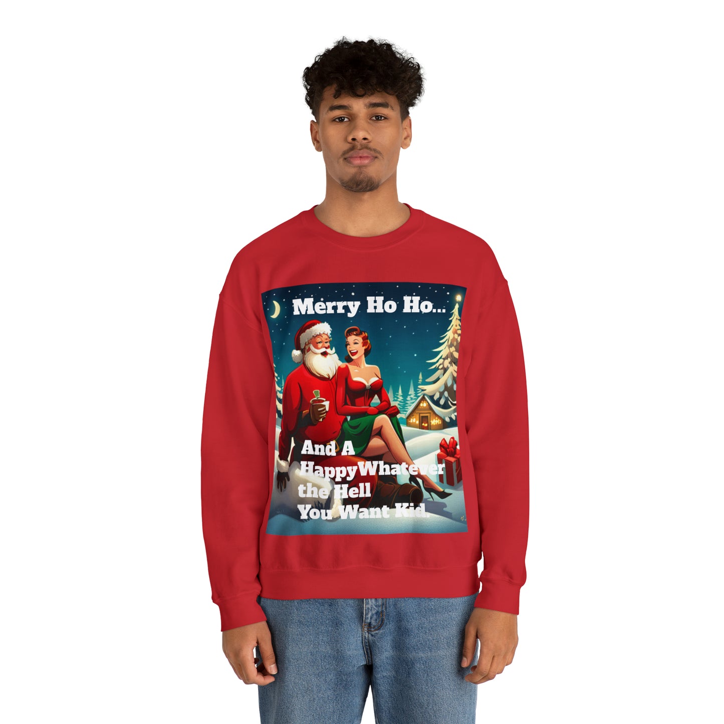 UGLY Merry Ho Ho Christmas Sweatshirt