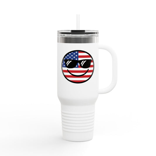 HAPPY, COOL & PATRIOTIC Insulated Travel Mug - 40oz