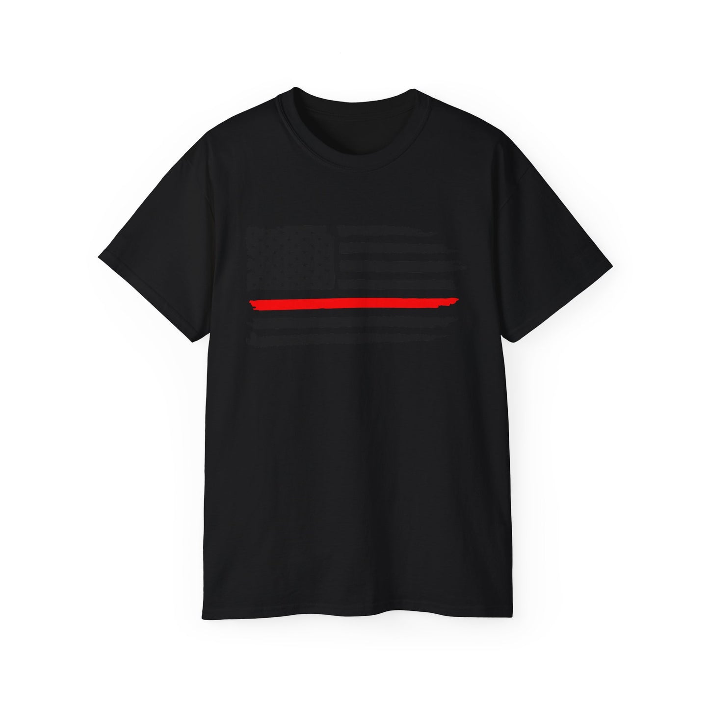 THIN RED LINE - Unisex Ultra Cotton Tee - Support Your FIRE Heroes