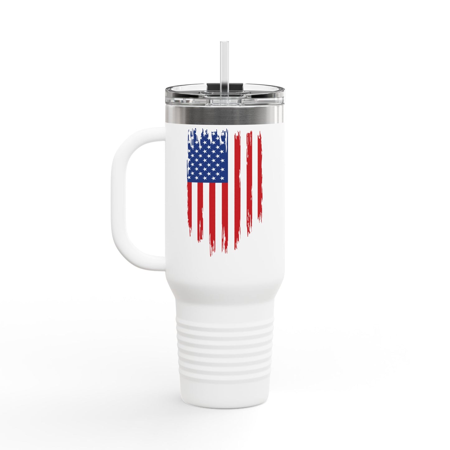 TRUMP-PATRIOT American Flag Skull Travel Mug - 40oz Trump Design