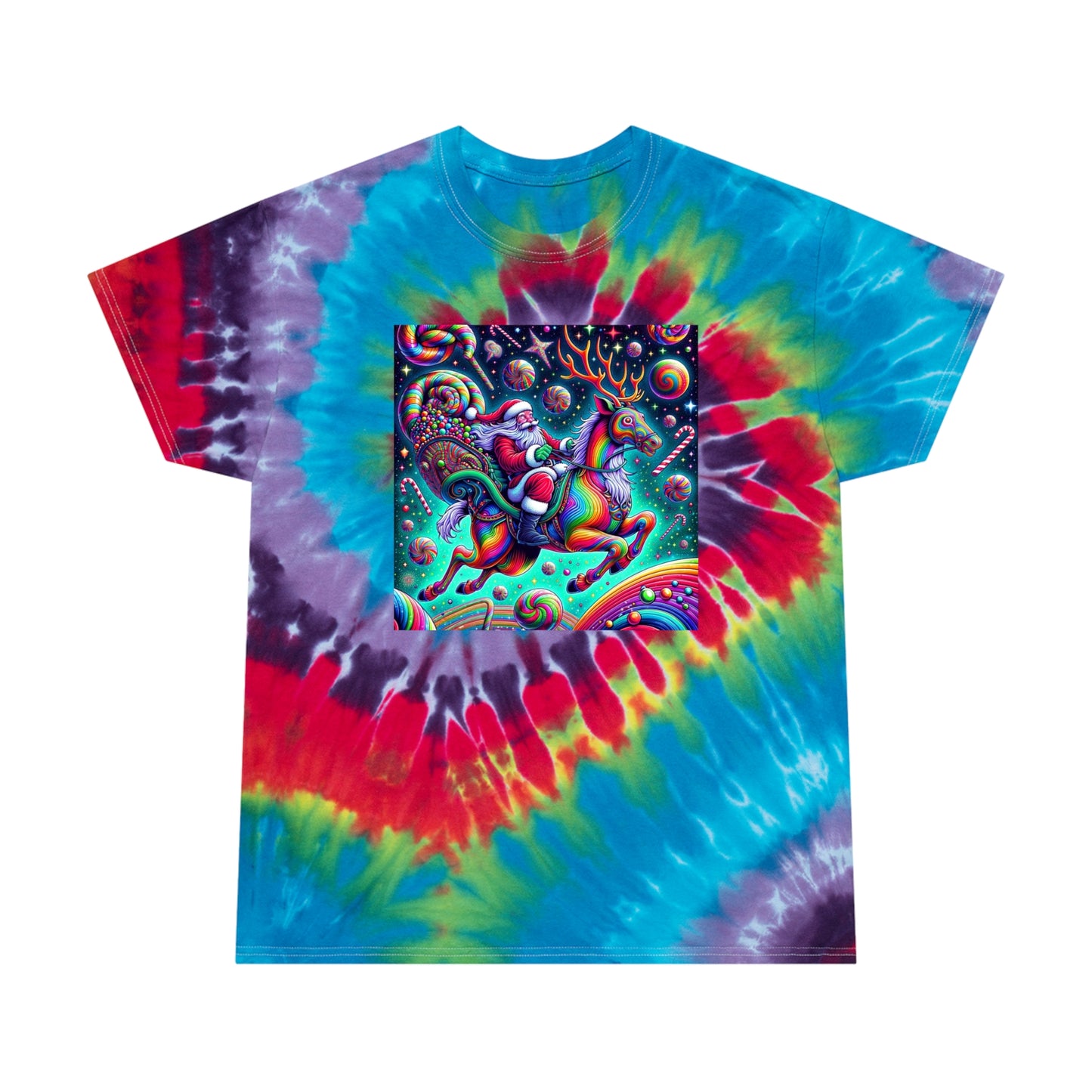 Duuuude... Righteous Christmas Shirt, Tie-Dye Tee, Spiral