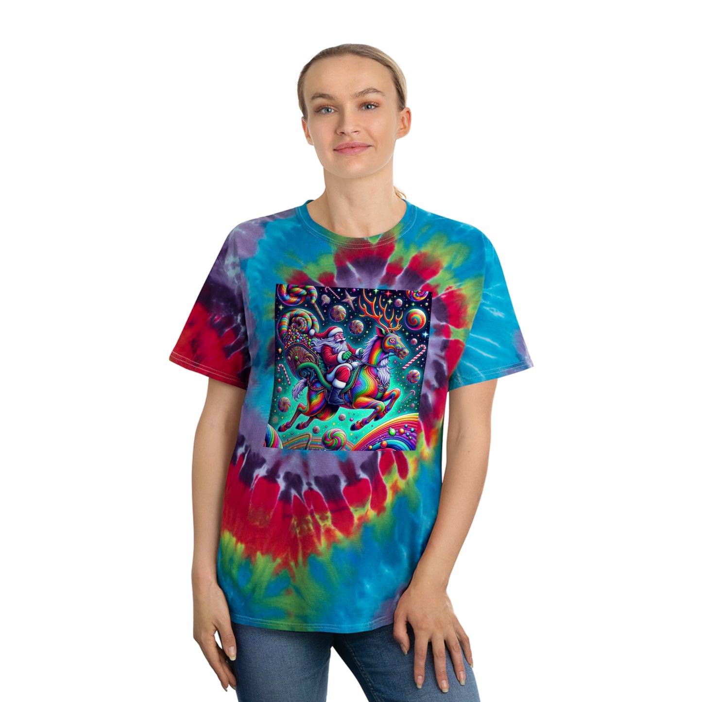 Duuuude... Righteous Christmas Shirt, Tie-Dye Tee, Spiral