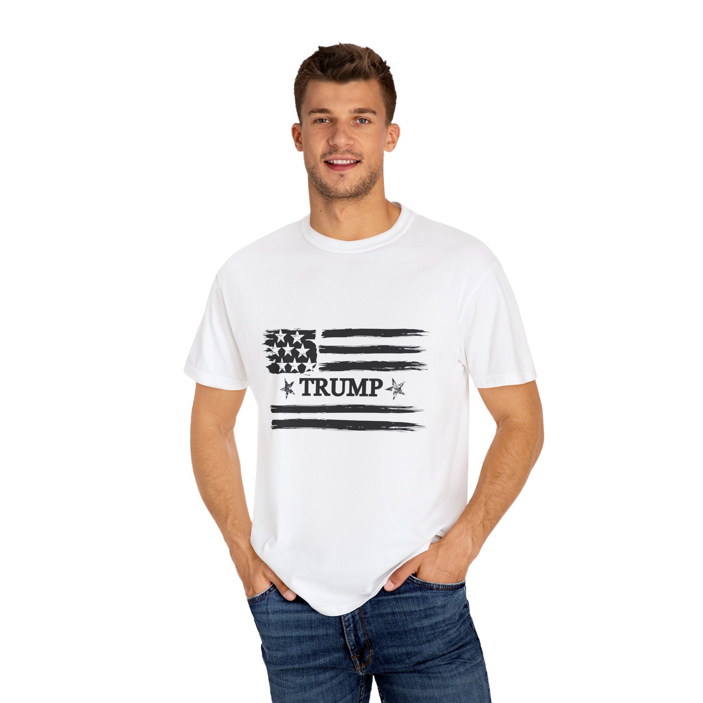 TRUMP FLAG - Unisex Garment-Dyed T-shirt