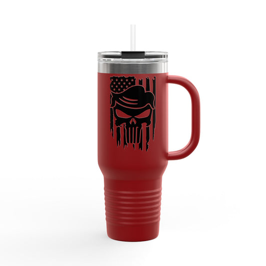 Trump The Patriot Skull Design - Insulated Travel Mug  - 40oz Thermal Beverage Cup for Outdoor Adventures