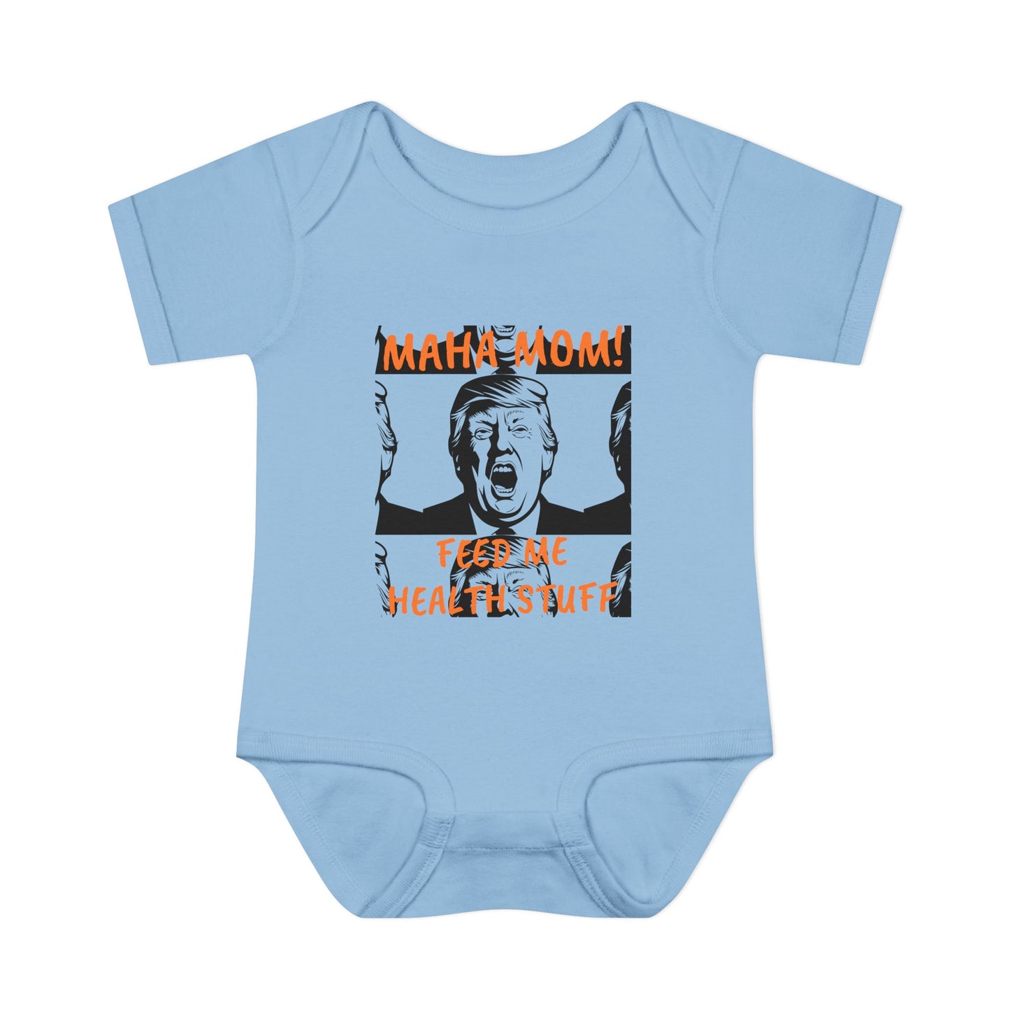 MAHA MOM - FEED ME HEALTHY STUFF - Baby Bodysuit