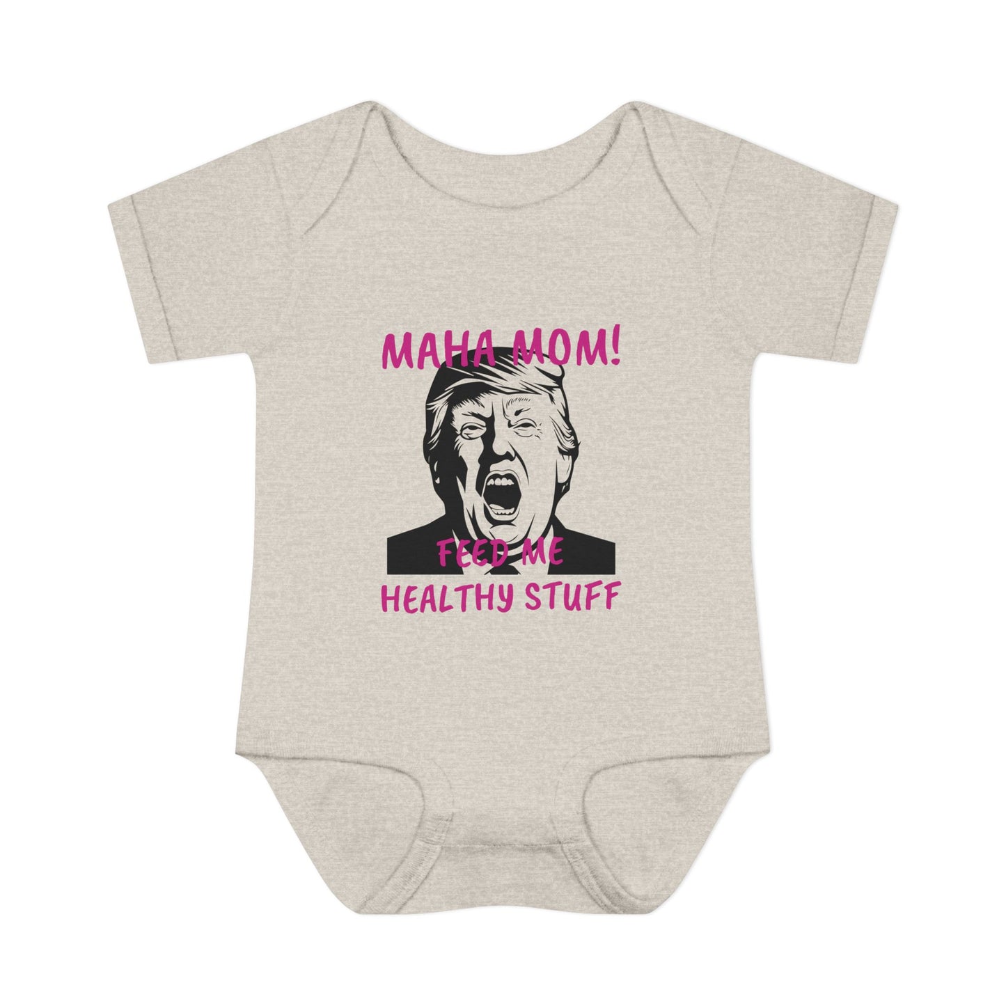 MAHA MOM - FEED ME HEALTHY STUFF - Baby Bodysuit