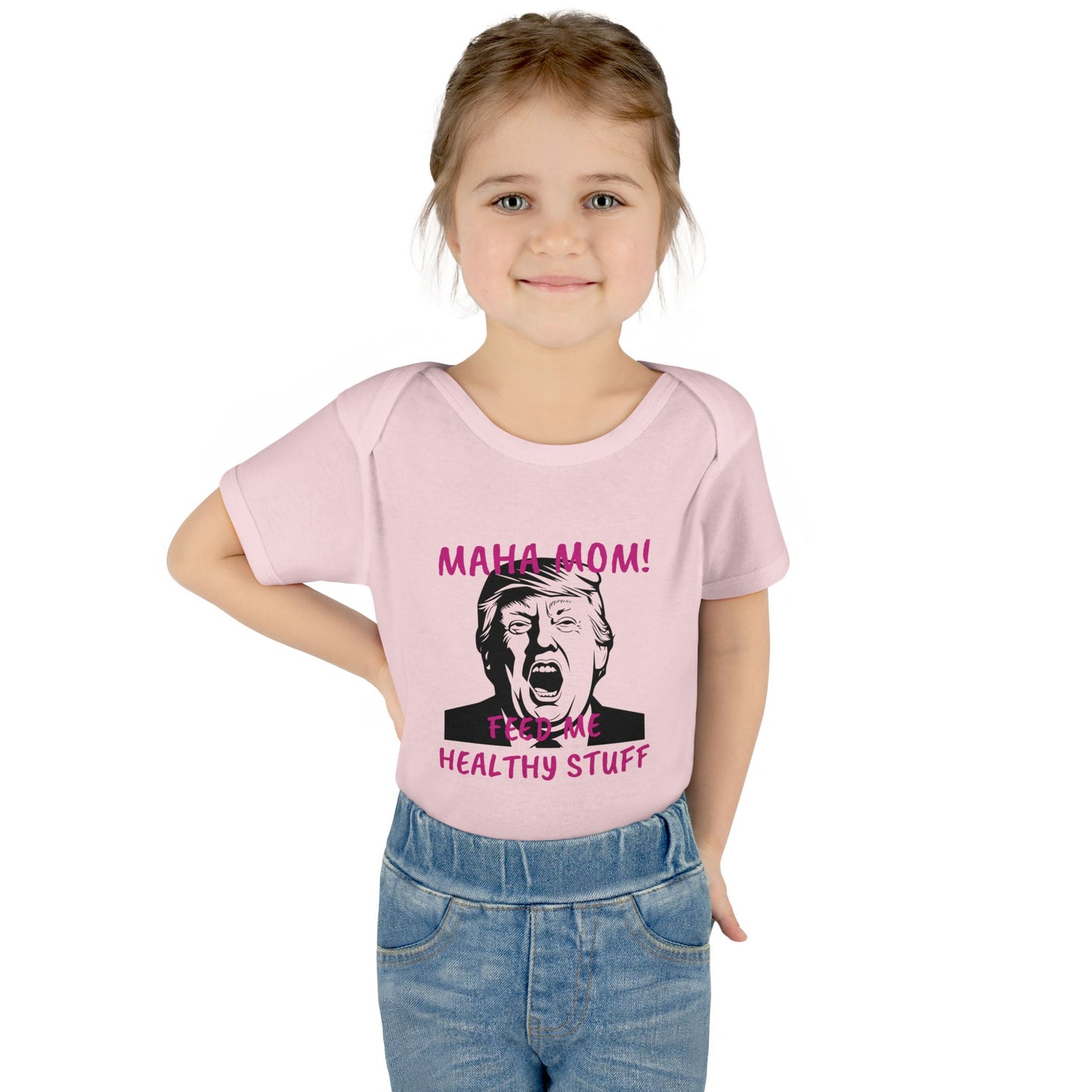 MAHA MOM - FEED ME HEALTHY STUFF - Baby Bodysuit